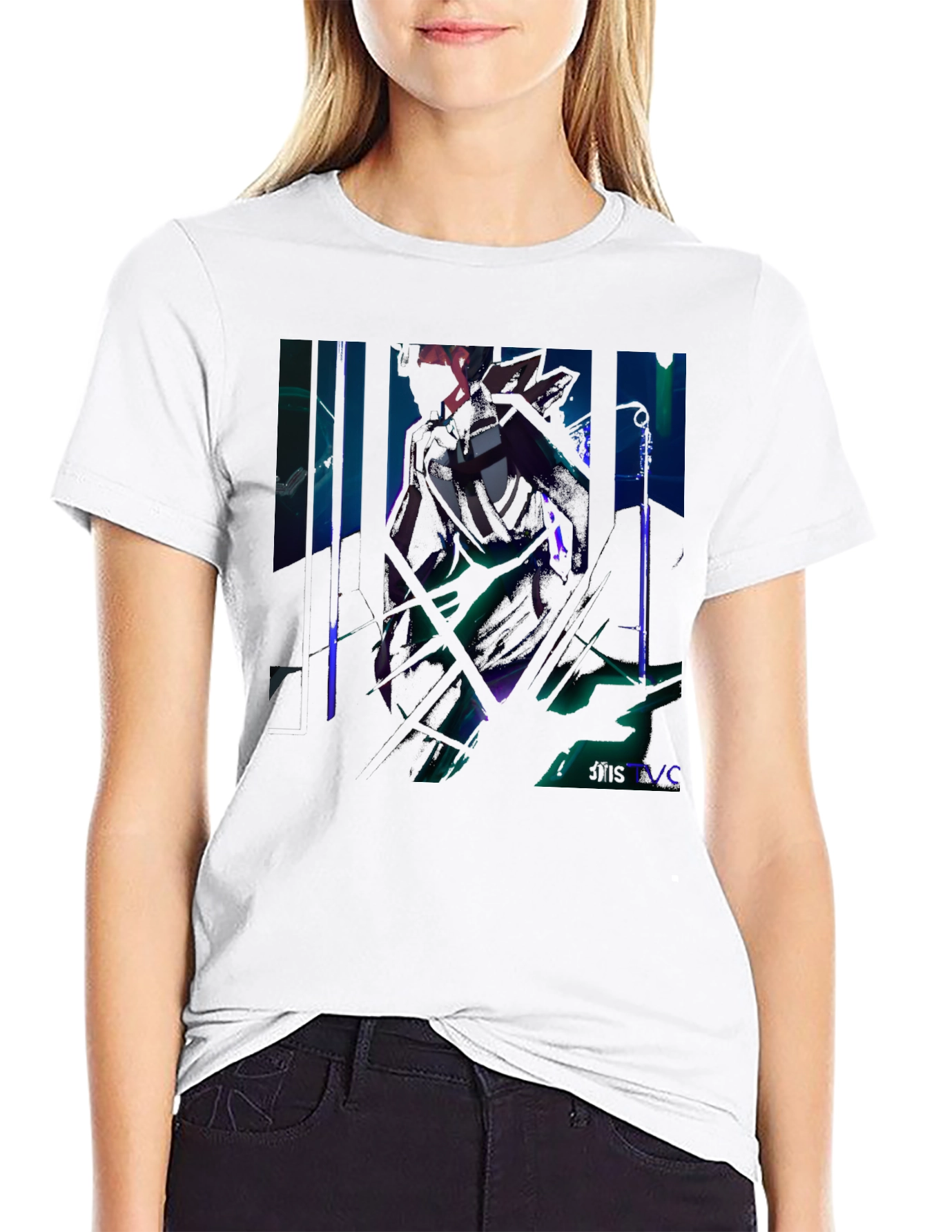 Edgy Knight Graphic Black Tee