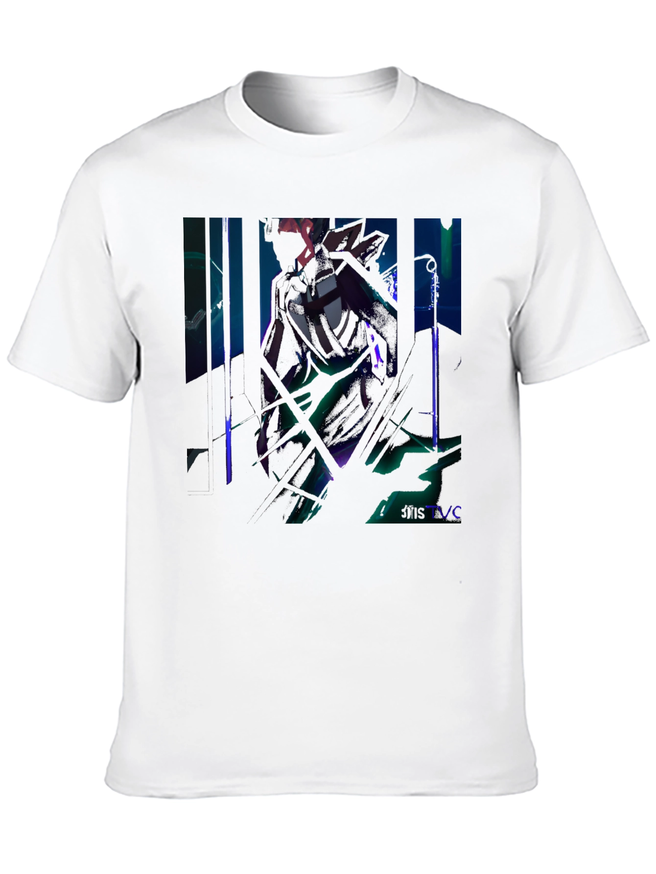 Edgy Knight Graphic Black Tee