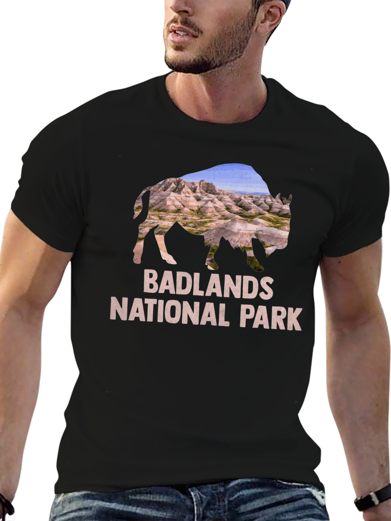 Badlands National Park Bison Graphic T-Shirt
