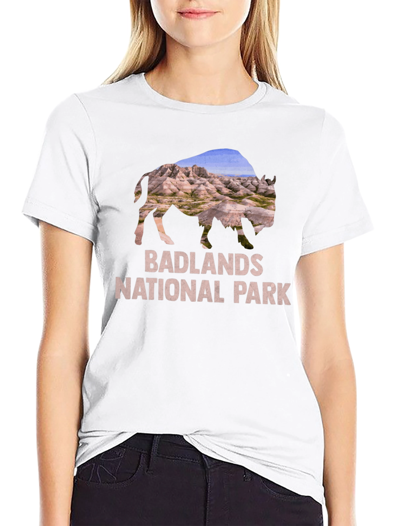 Badlands National Park Bison Graphic T-Shirt