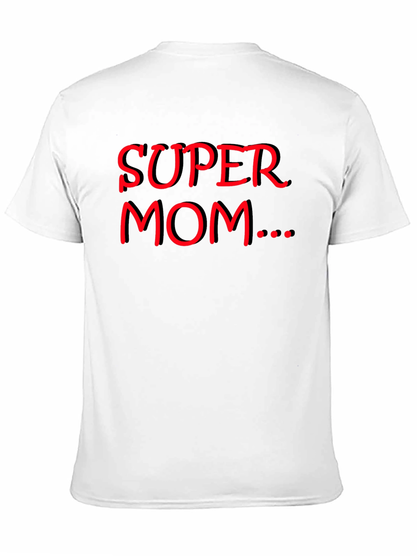 Super Mom Graphic Tee - Black Casual Shirt
