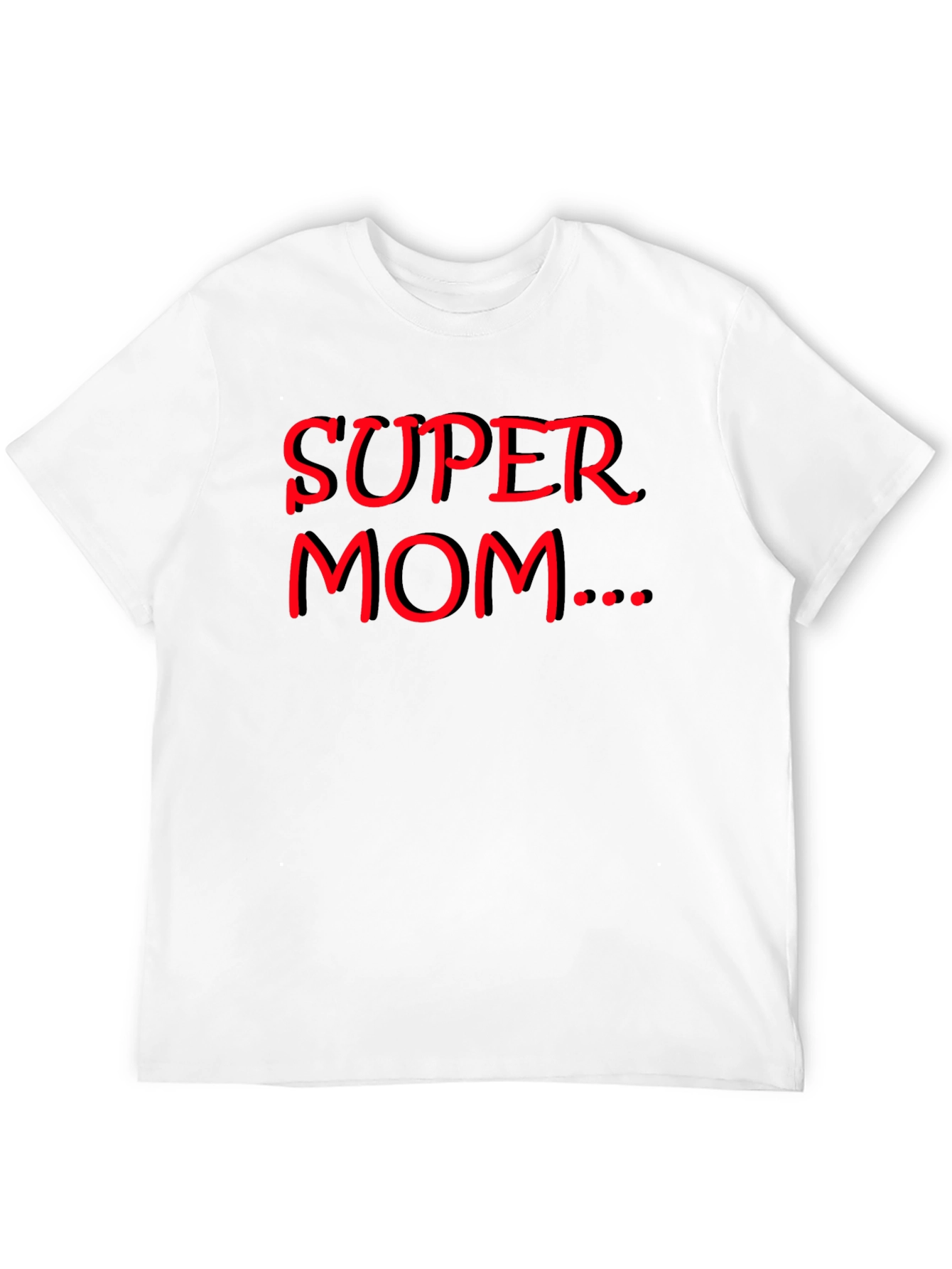 Super Mom Graphic Tee - Black Casual Shirt