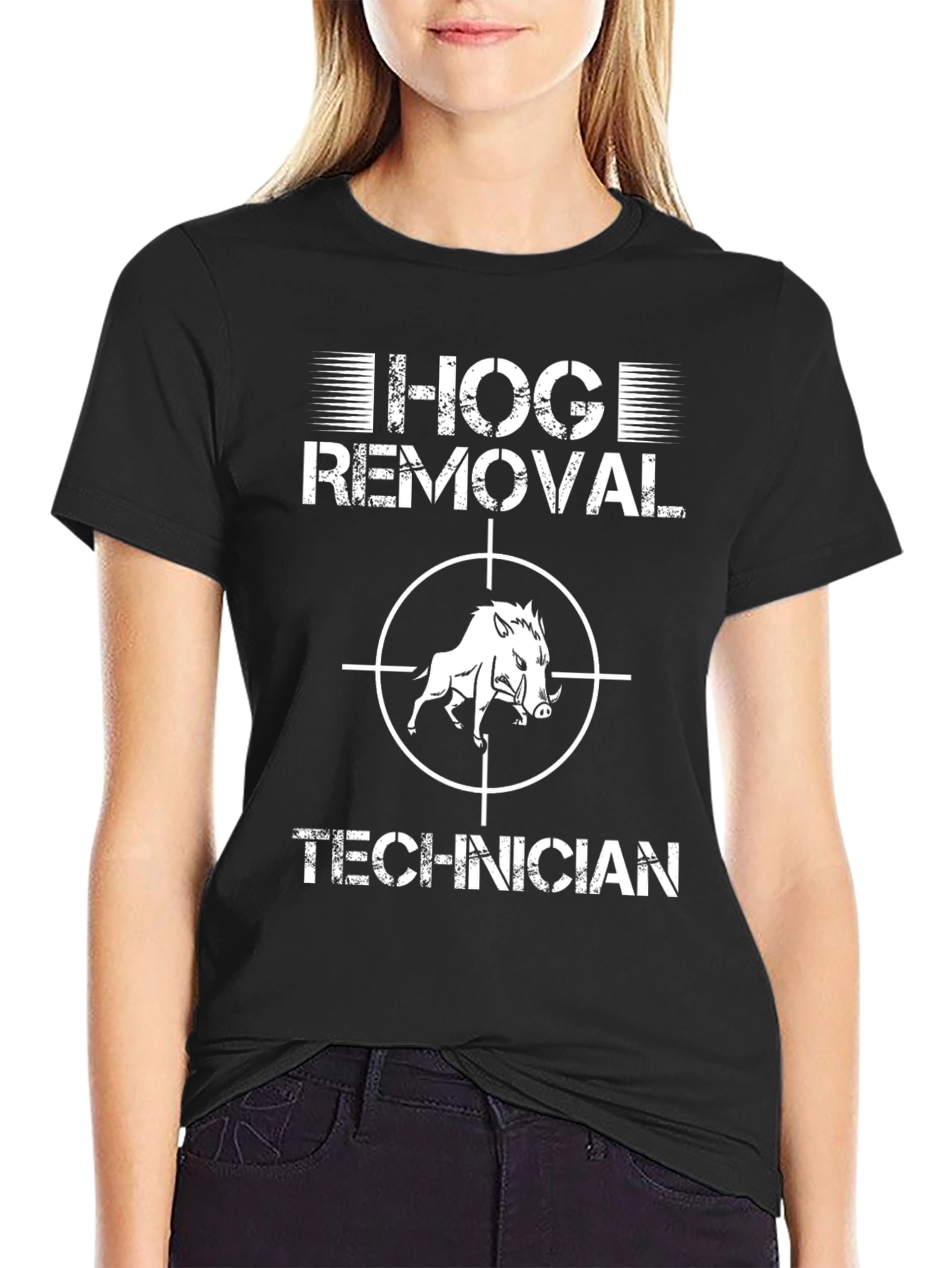 Hog Removal Technician Graphic T-Shirt