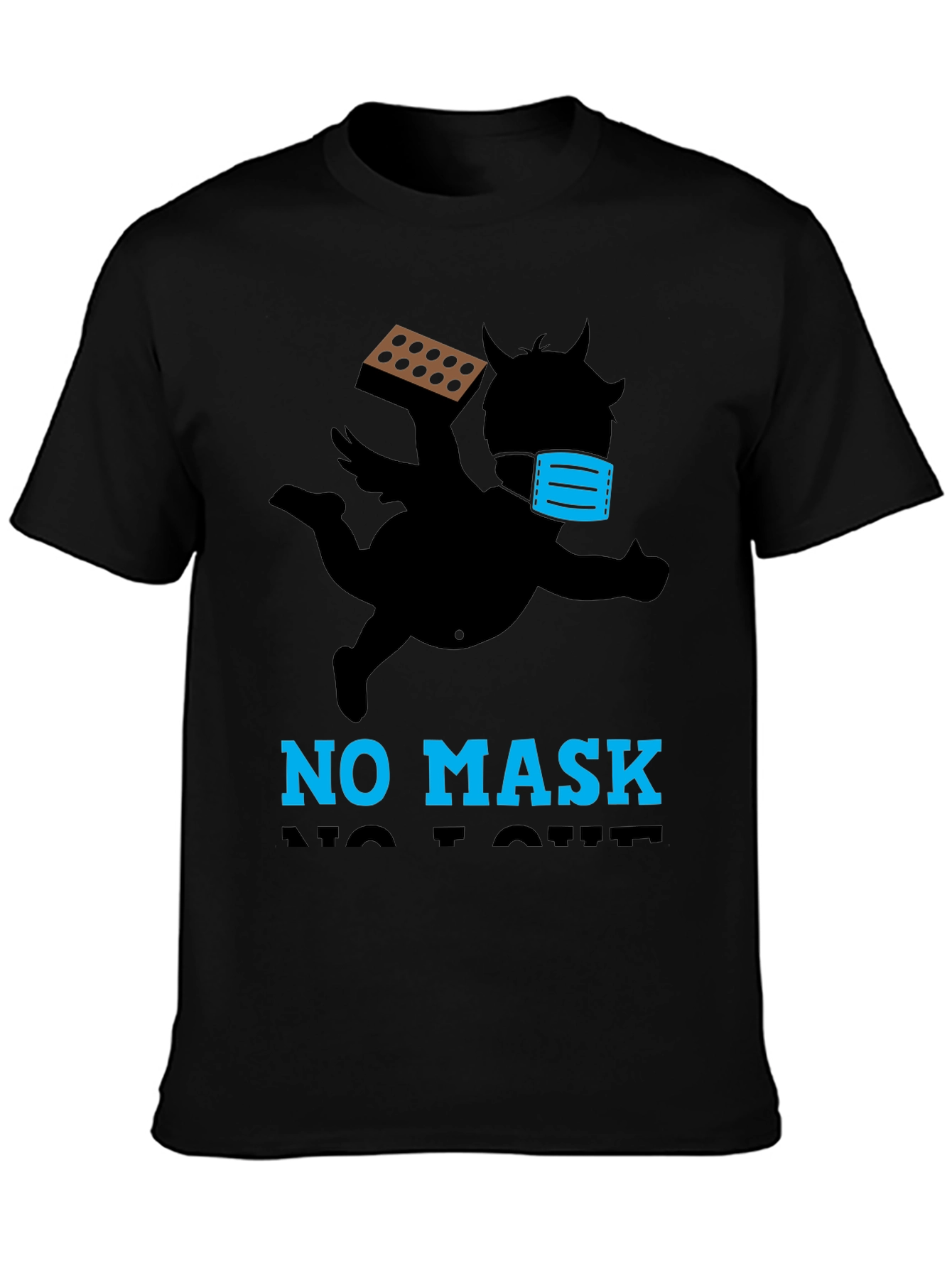 No Mask No Love T-Shirt: Anti-Valentines Day Tee