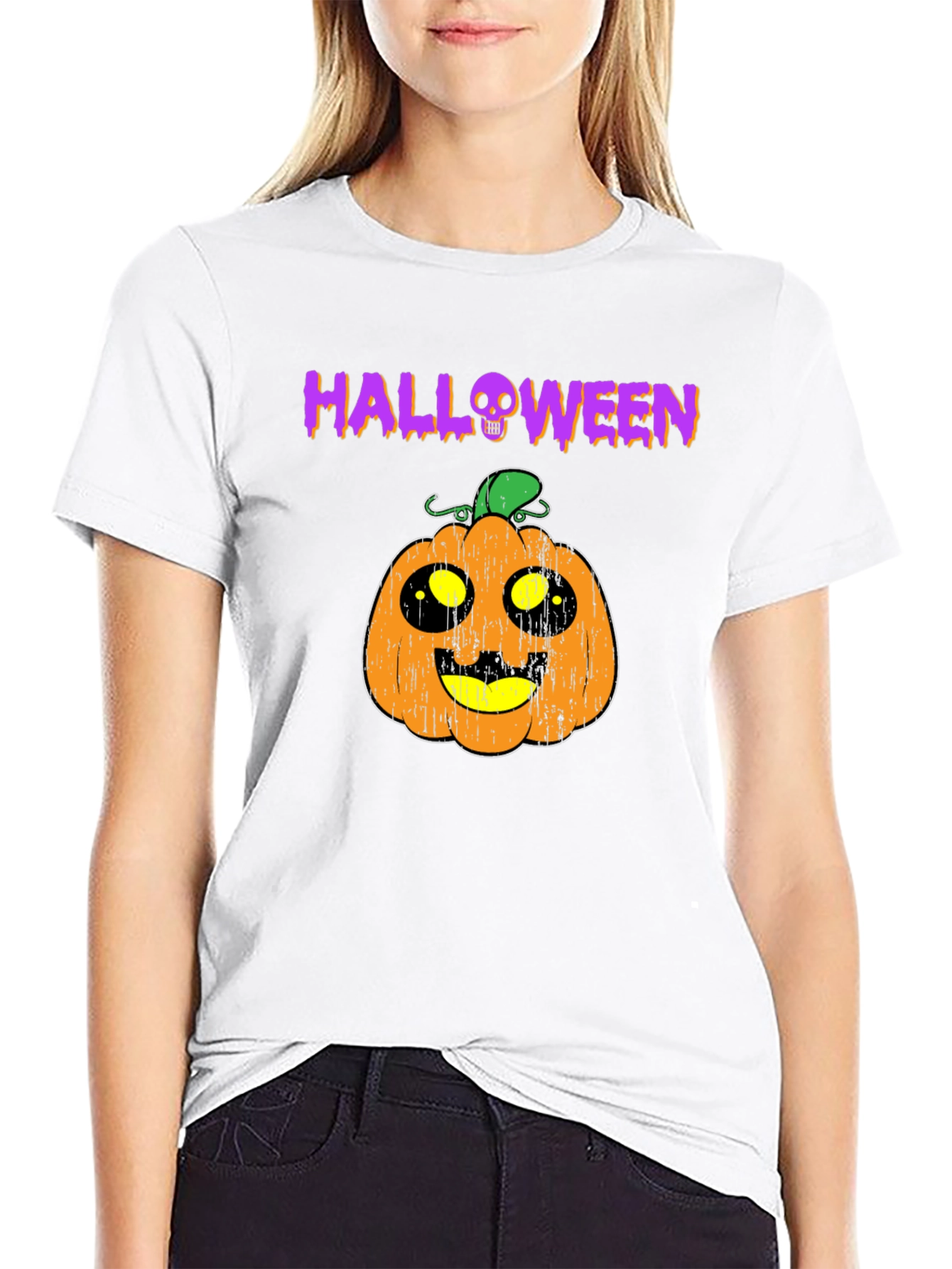 Halloween Pumpkin T-Shirt - Spooky Season Tee