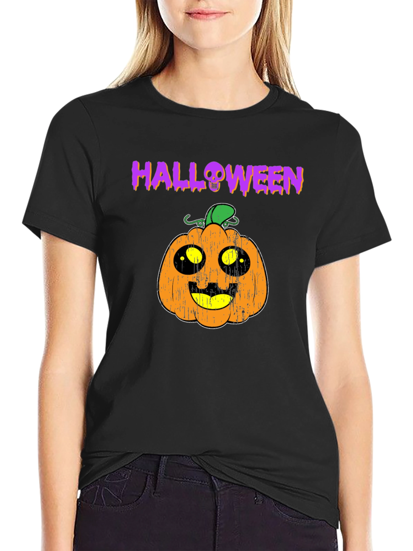 Halloween Pumpkin T-Shirt - Spooky Season Tee