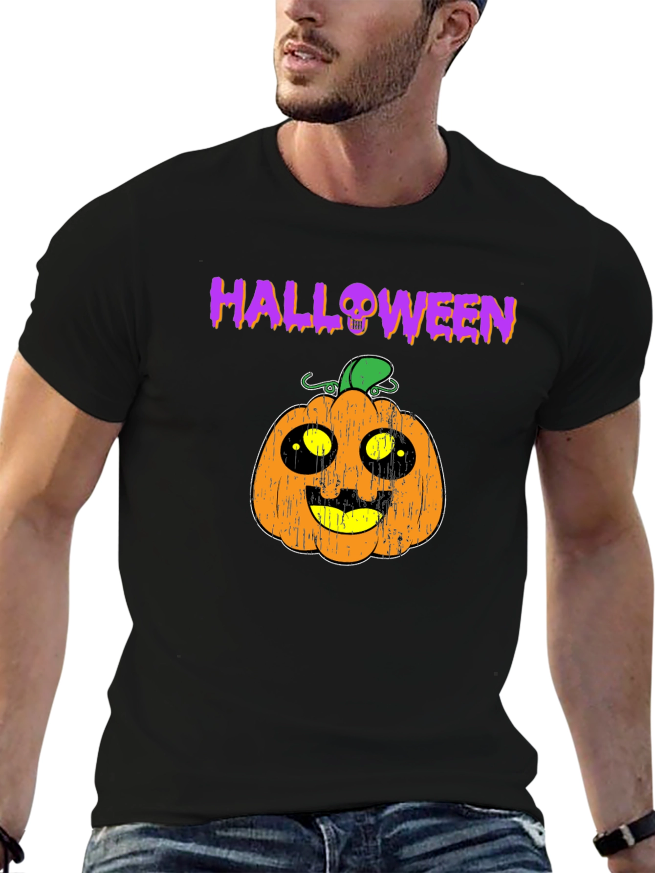 Halloween Pumpkin T-Shirt - Spooky Season Tee