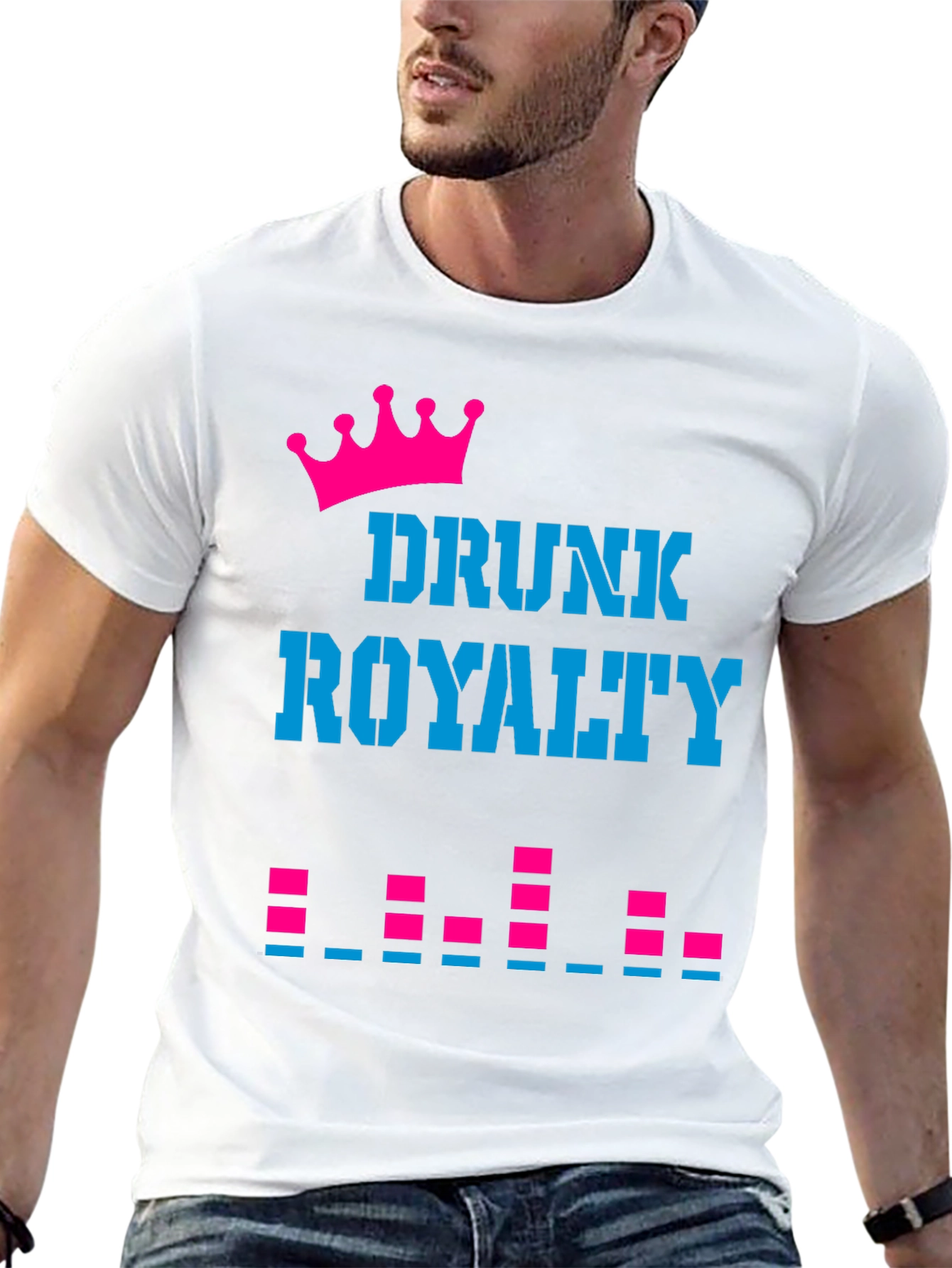 Drunk Royalty Graphic Tee - Party Shirt
