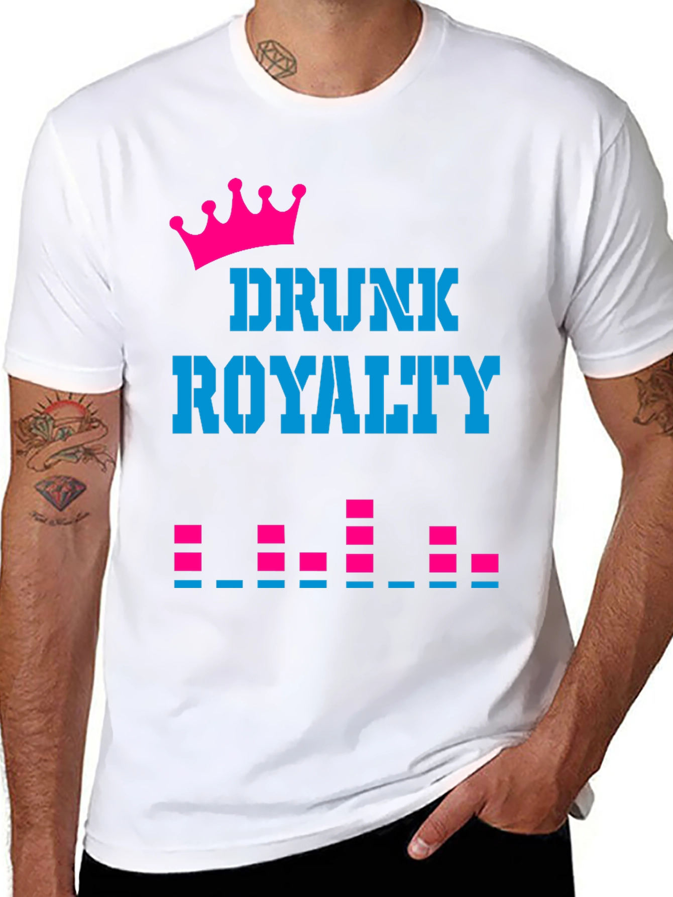 Drunk Royalty Graphic Tee - Party Shirt