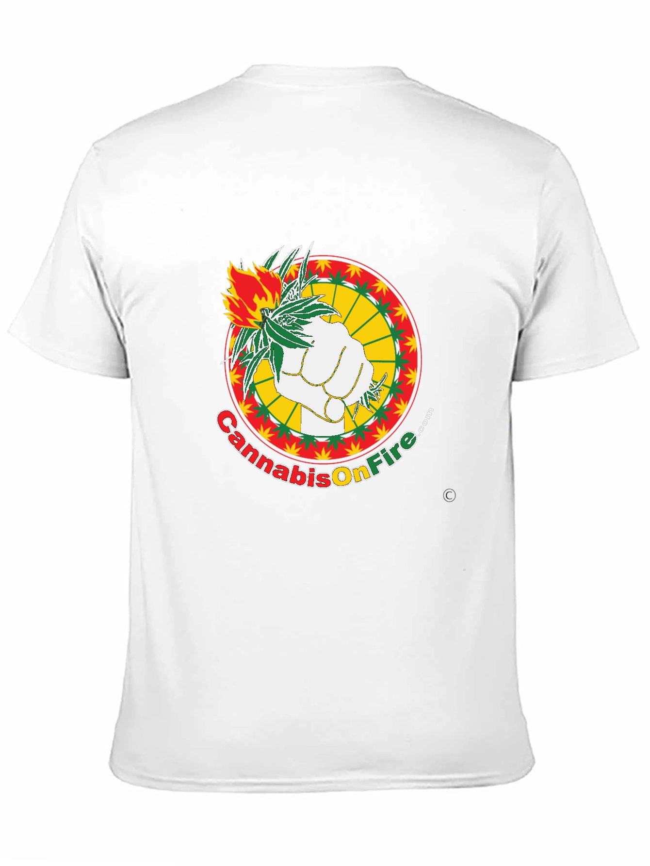 Cannabis on Fire Graphic Tee