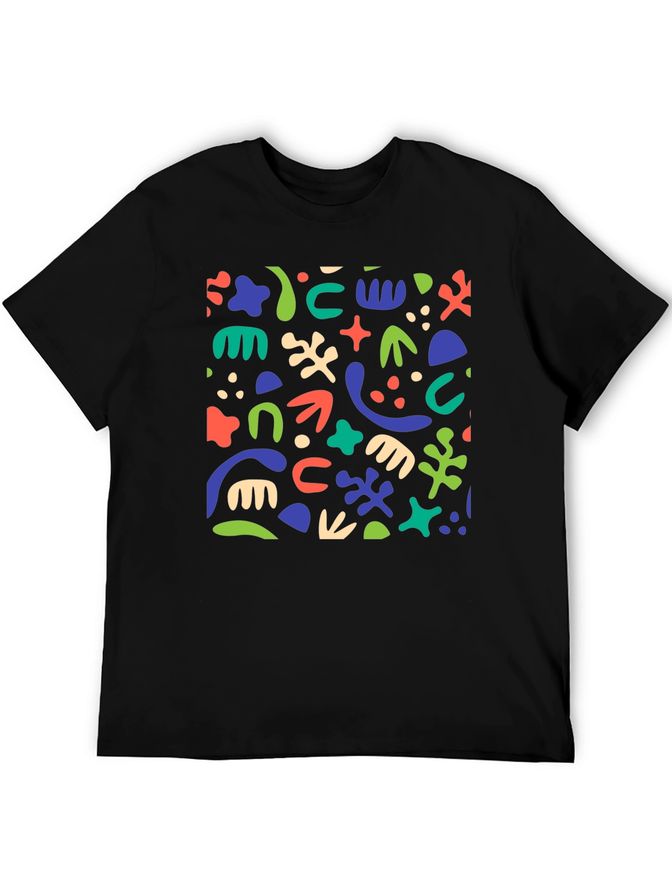 Abstract Art Black T-Shirt