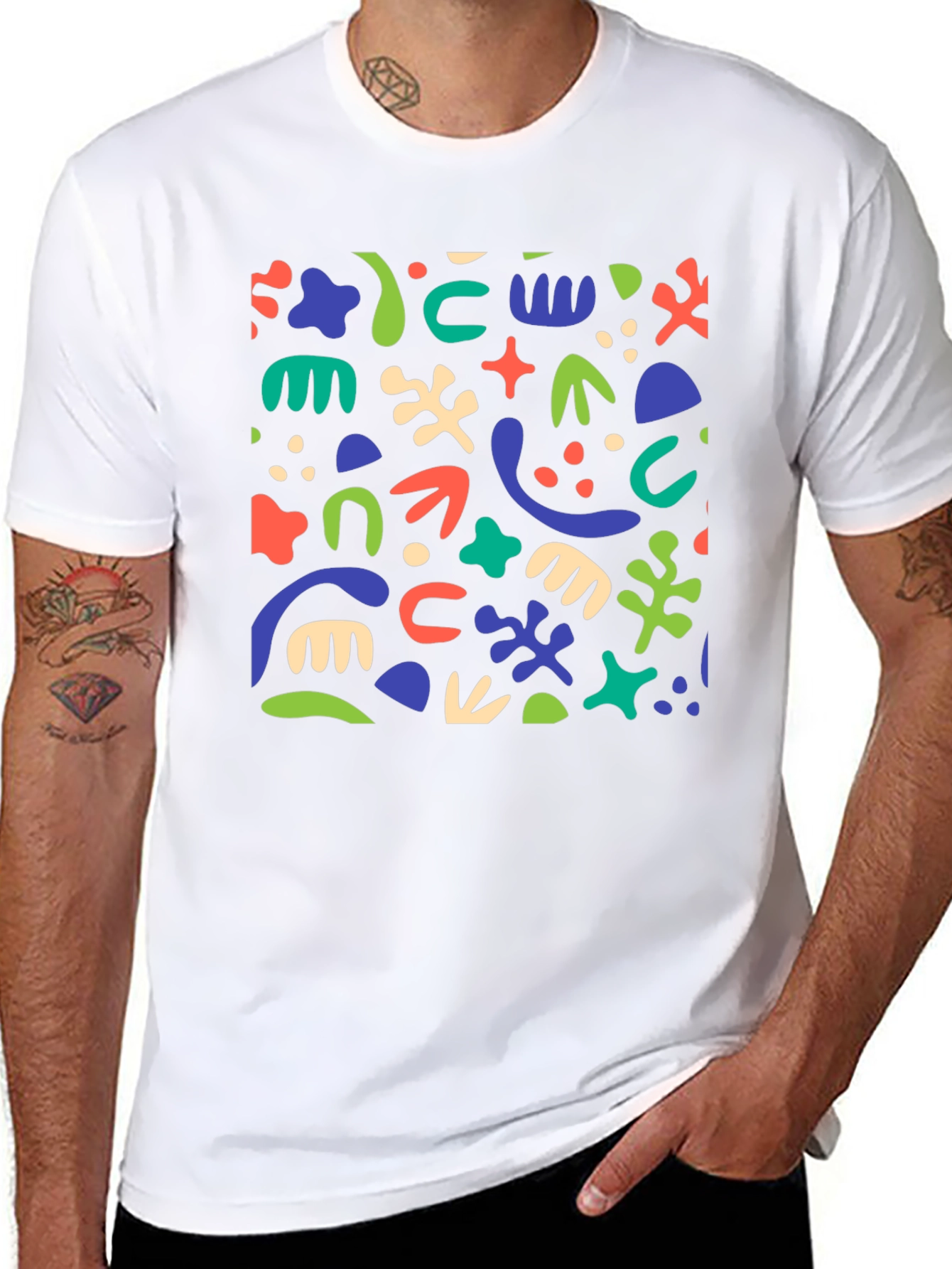 Abstract Art Black T-Shirt
