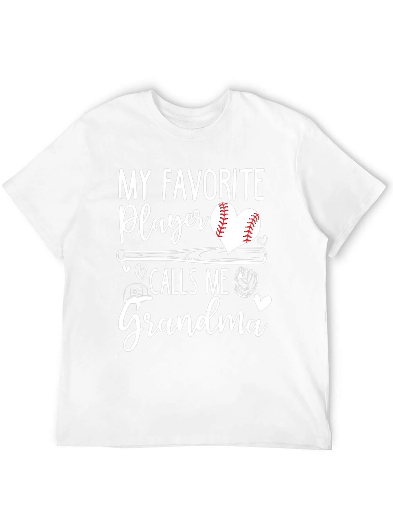 My Favorite Player Calls Me Grandma Baseball T-Shirt