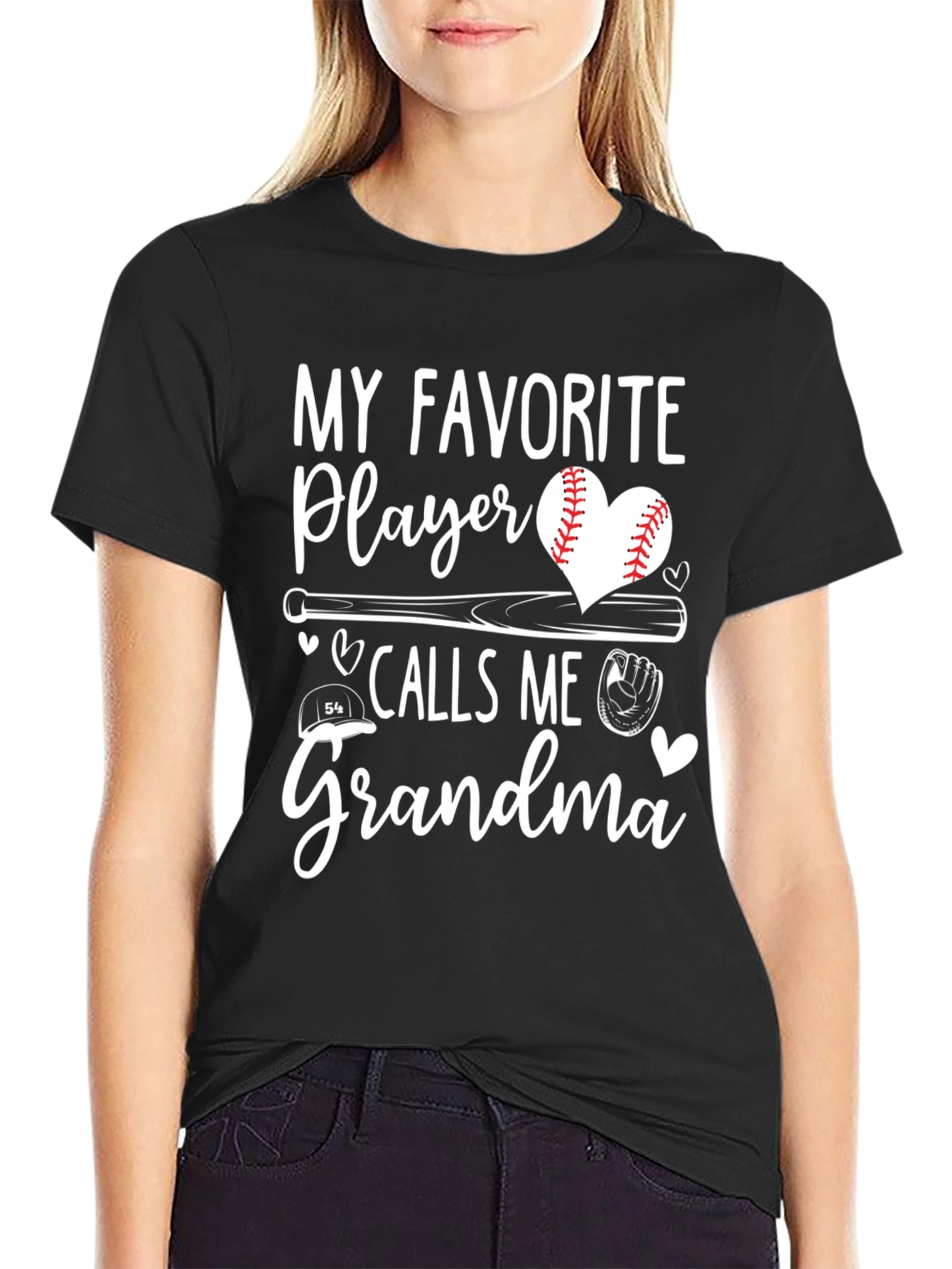 My Favorite Player Calls Me Grandma Baseball T-Shirt