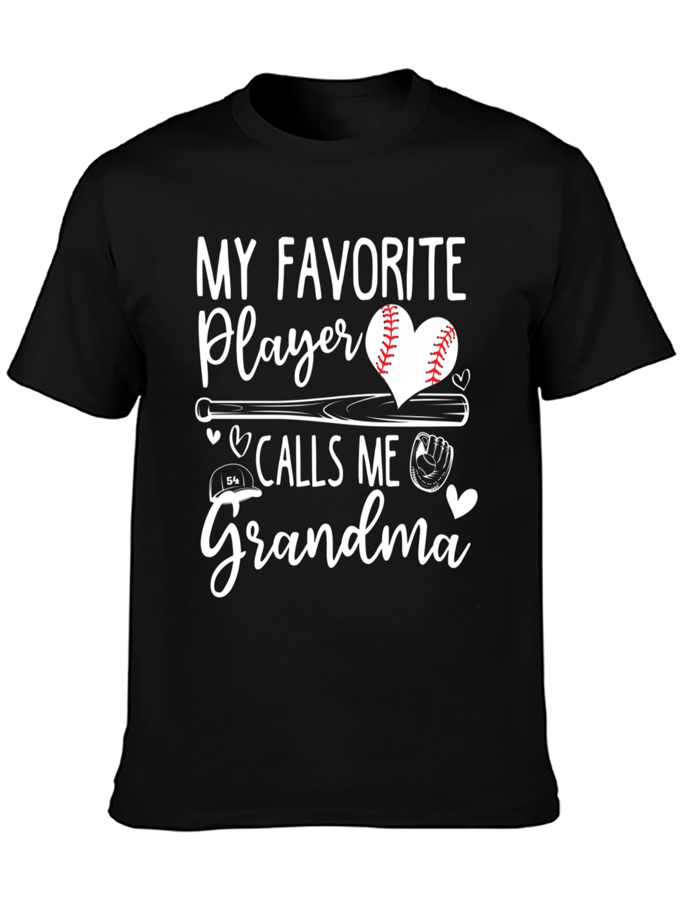 My Favorite Player Calls Me Grandma Baseball T-Shirt