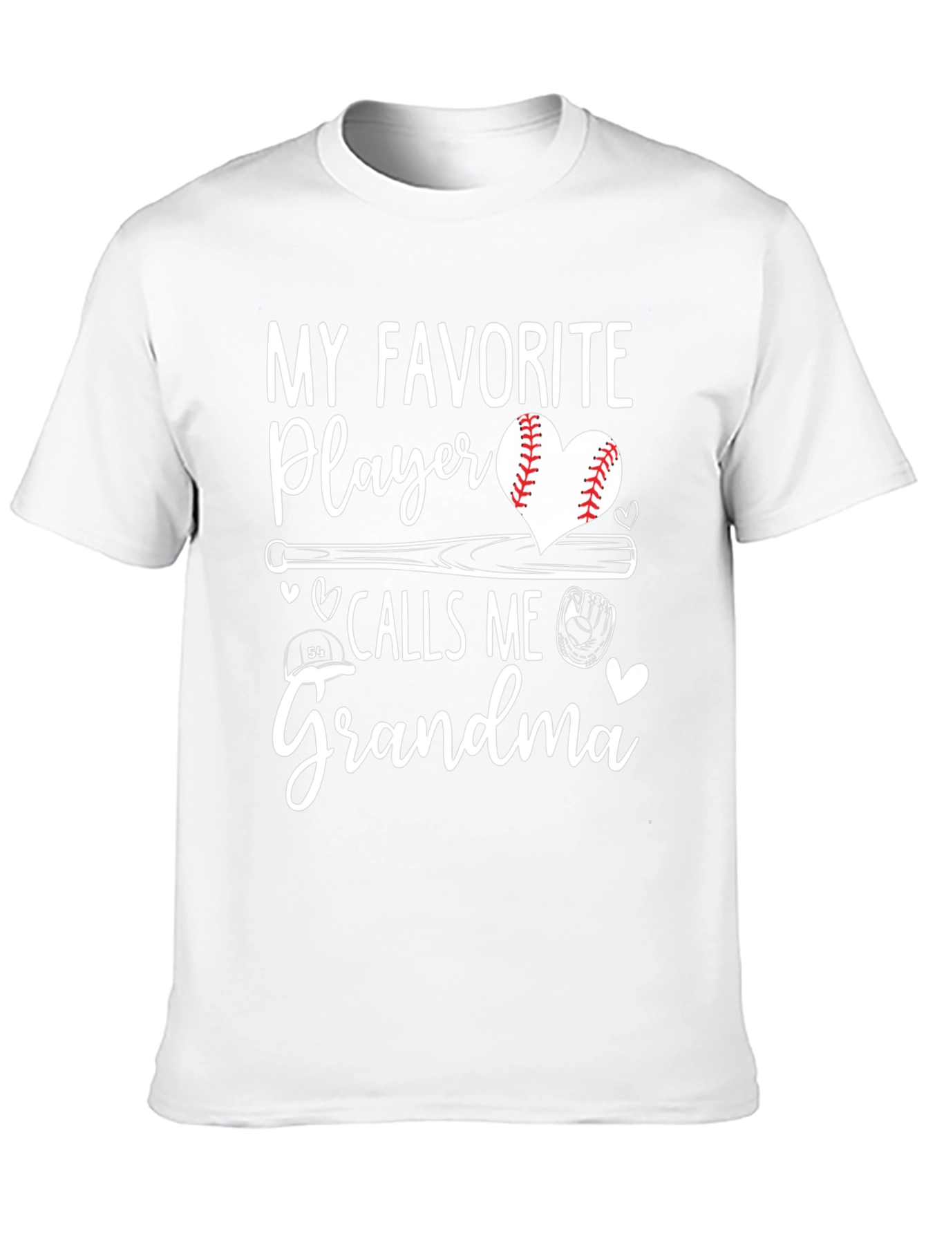 My Favorite Player Calls Me Grandma Baseball T-Shirt
