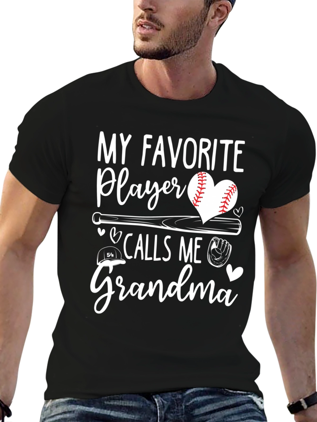 My Favorite Player Calls Me Grandma Baseball T-Shirt