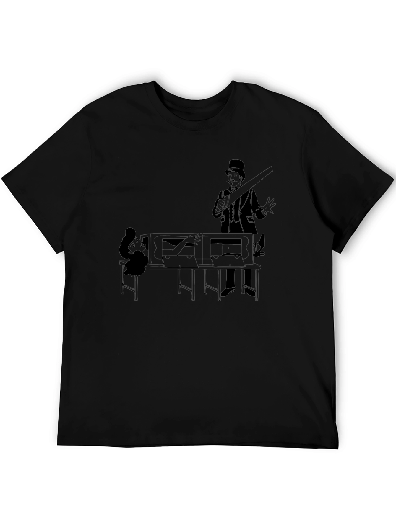 Magicians Saw T-Shirt - Classic Illusion Tee