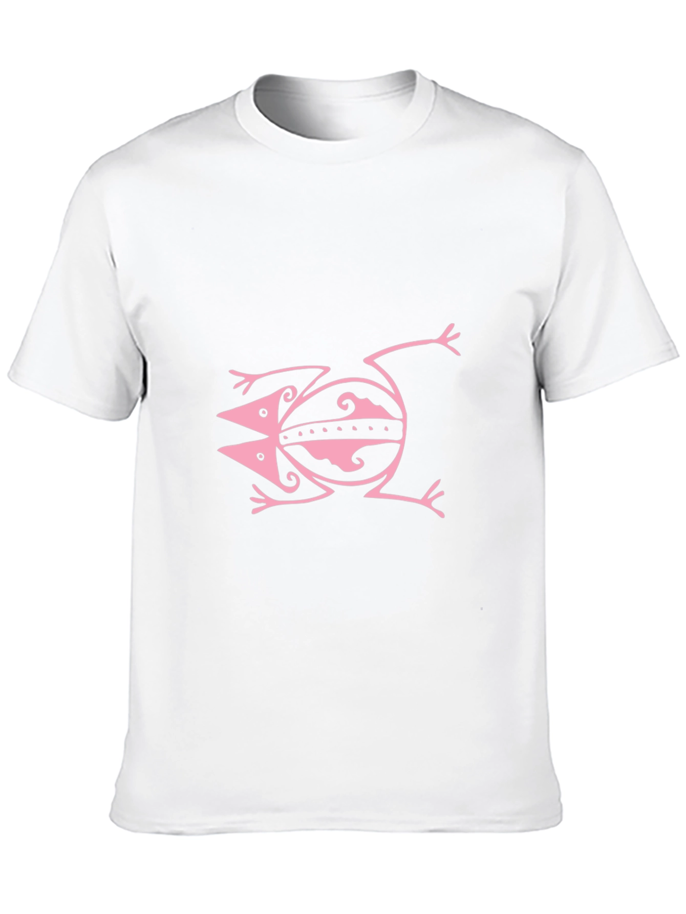 Pink Frog Graphic Black Tee Shirt