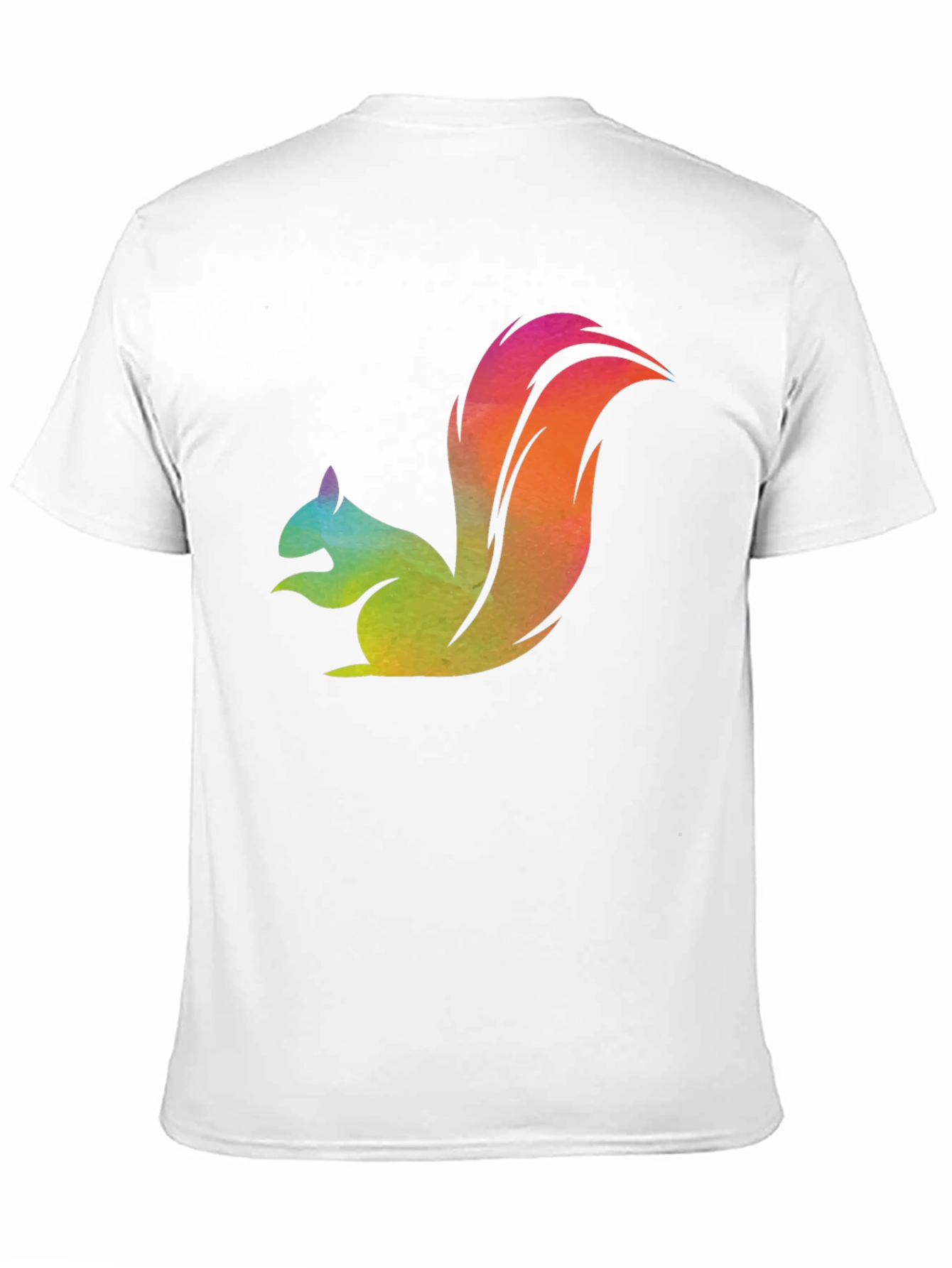 Rainbow Squirrel Graphic Tee - Mens Black T-Shirt
