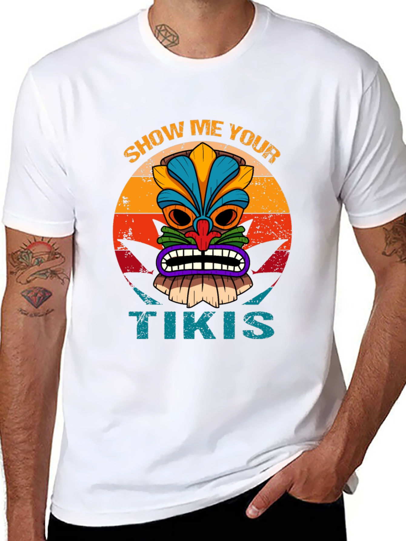 Show Me Your Tikis T-Shirt - Tropical Style