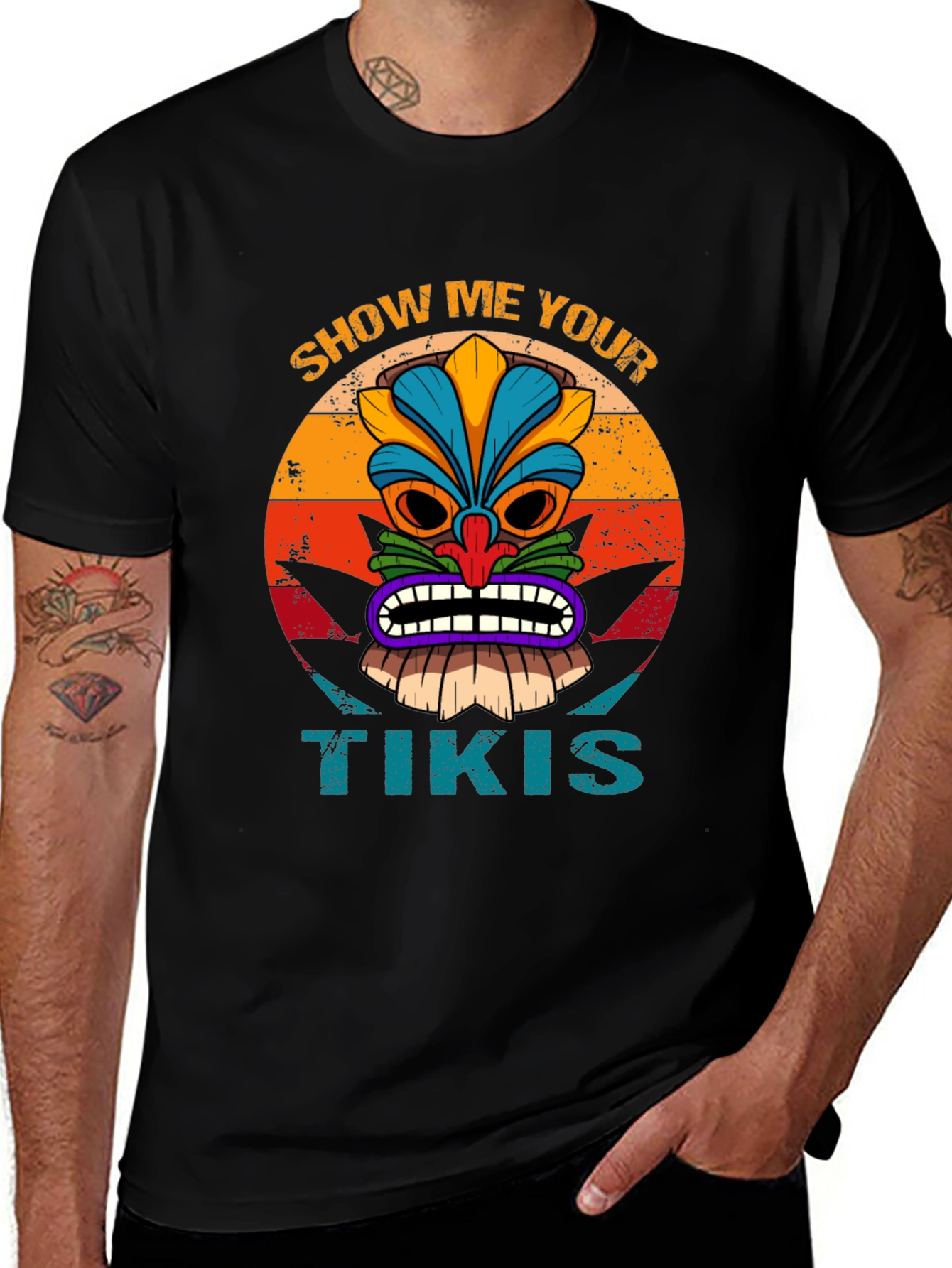 Show Me Your Tikis T-Shirt - Tropical Style