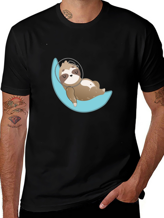 Sloth Astronaut Moon T-Shirt