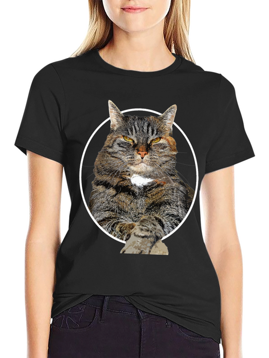Cool Cat Graphic Tee - Unisex Black T-Shirt