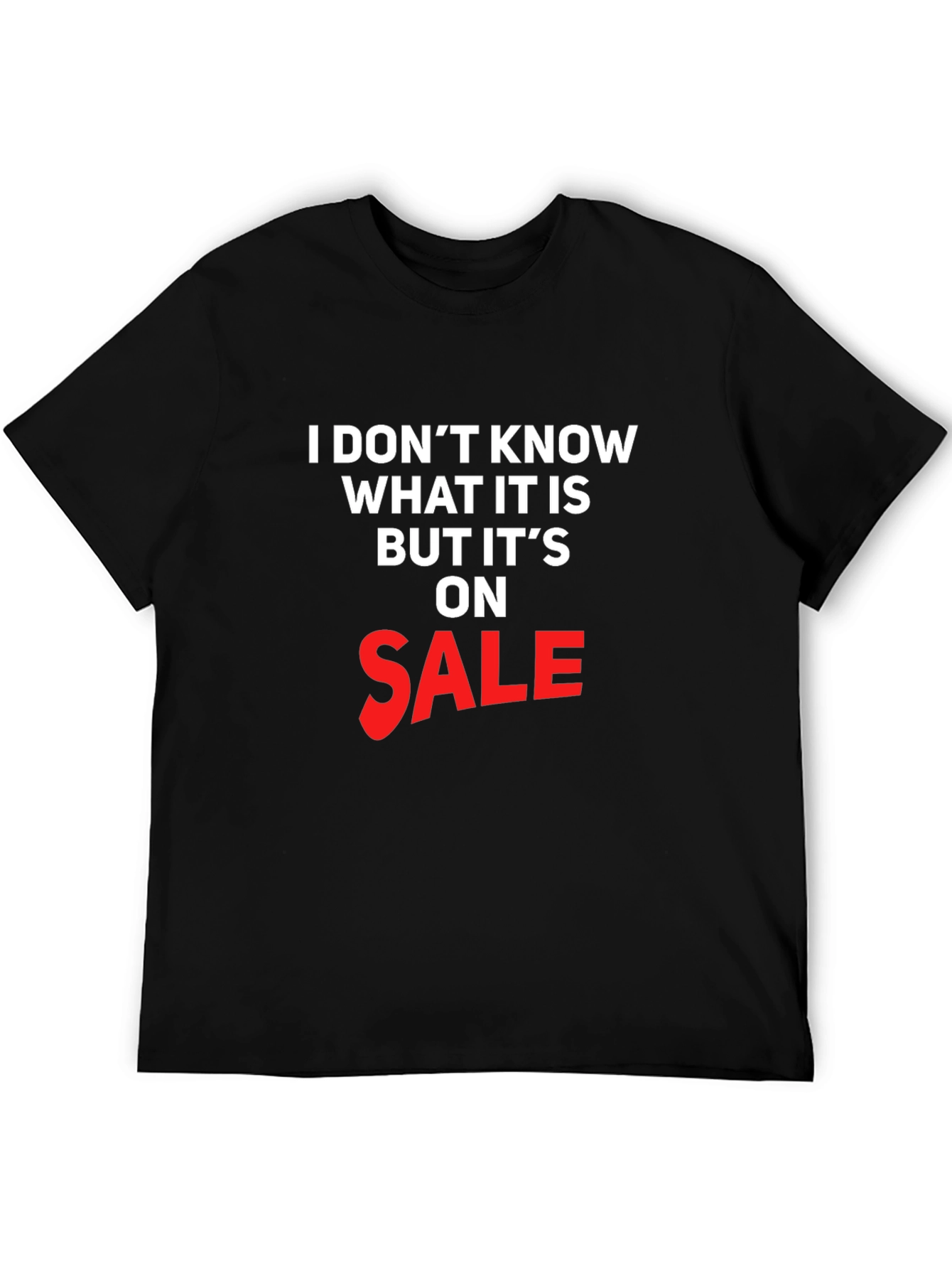 Funny On Sale Graphic T-Shirt - Black