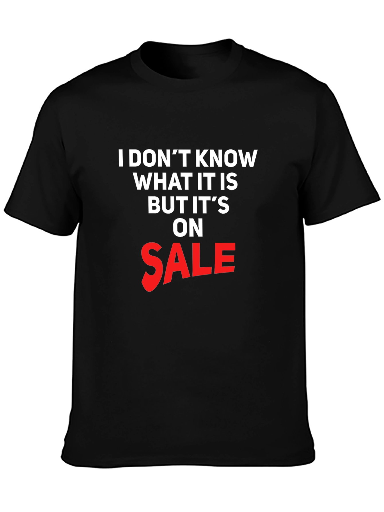 Funny On Sale Graphic T-Shirt - Black