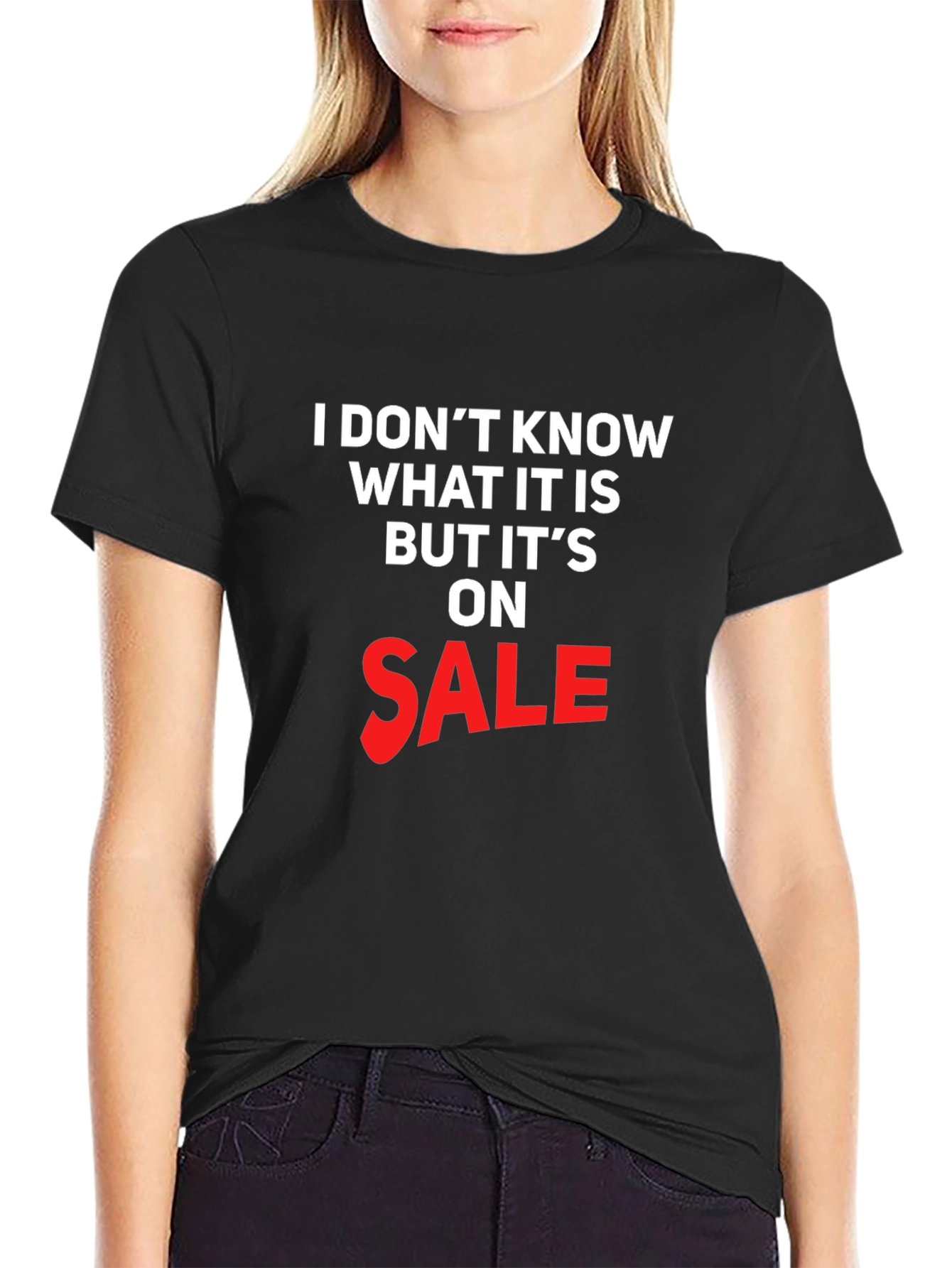 Funny On Sale Graphic T-Shirt - Black