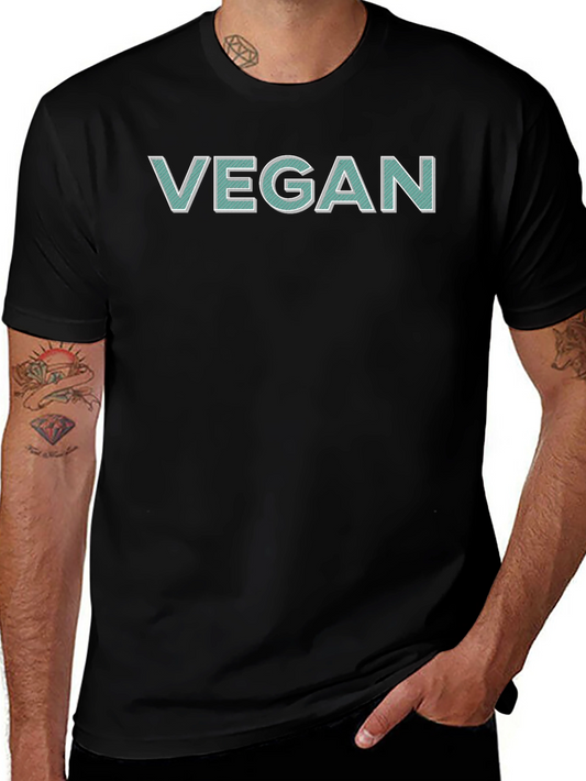 Vegan Graphic Tee - Stylish & Comfortable Black T-Shirt