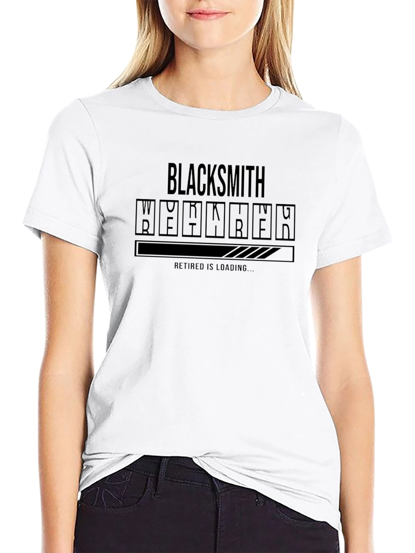 Blacksmith Retired Loading Funny T-Shirt
