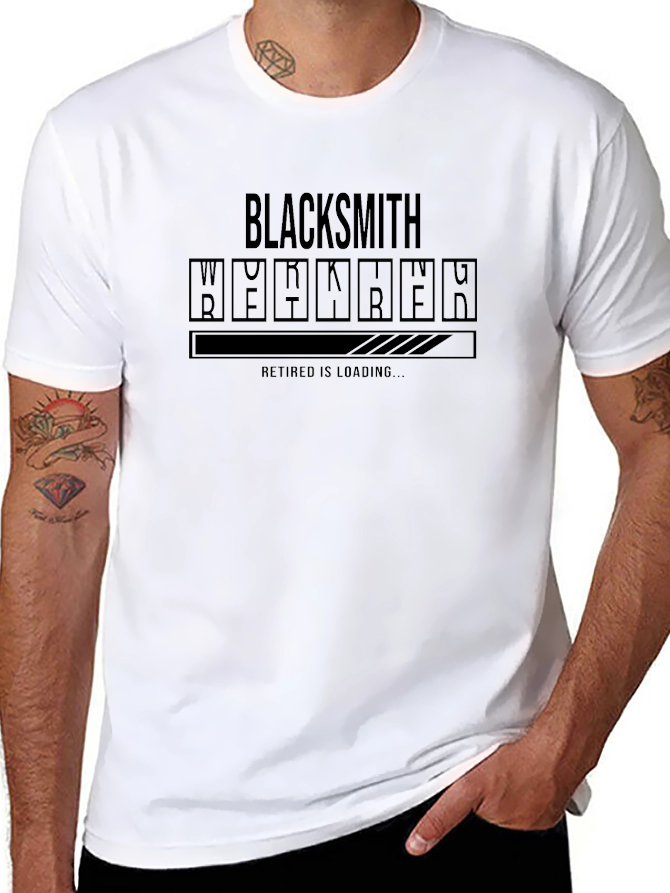Blacksmith Retired Loading Funny T-Shirt