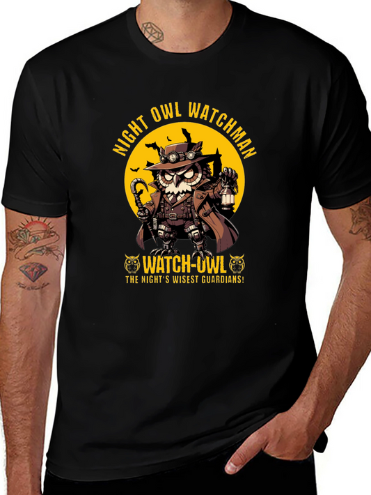 Night Owl Watchman Graphic T-Shirt