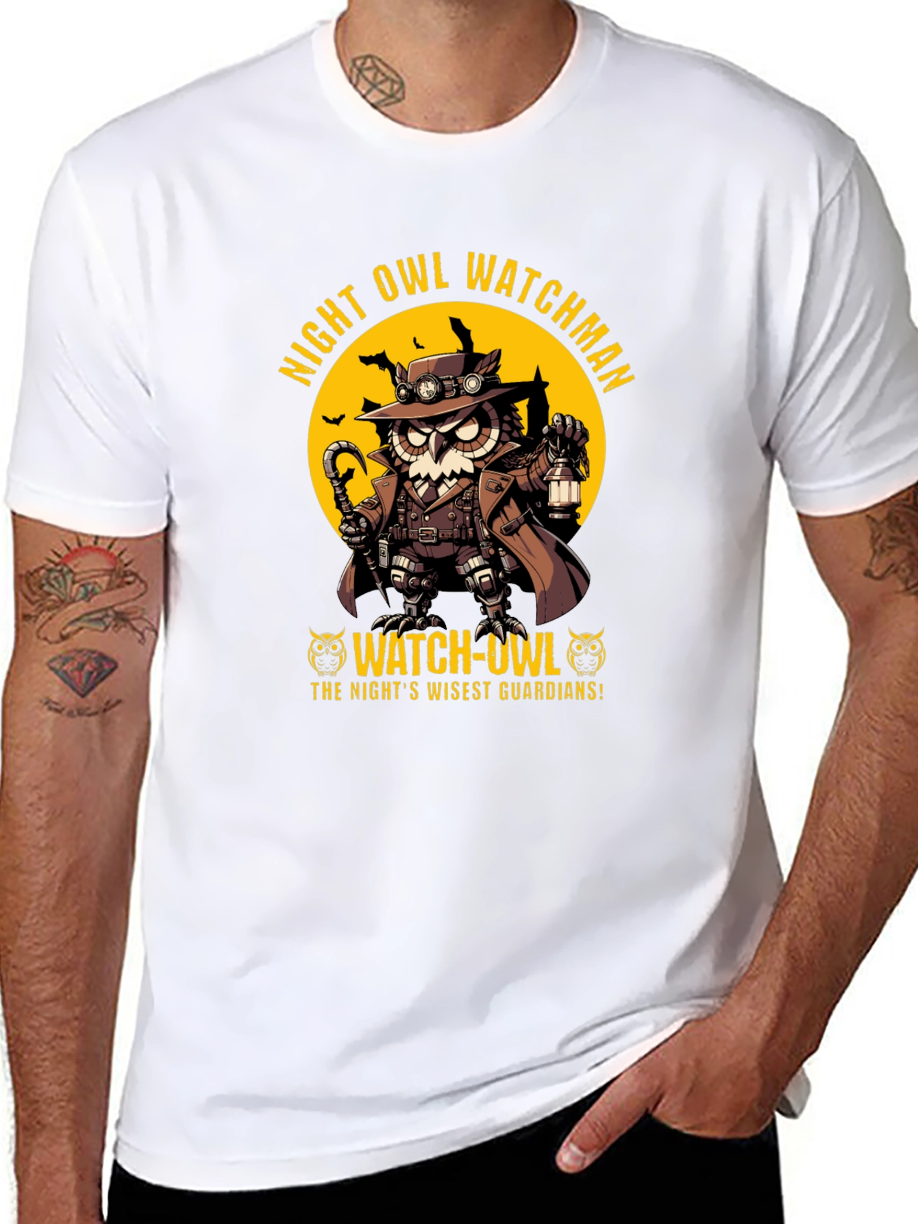 Night Owl Watchman Graphic T-Shirt