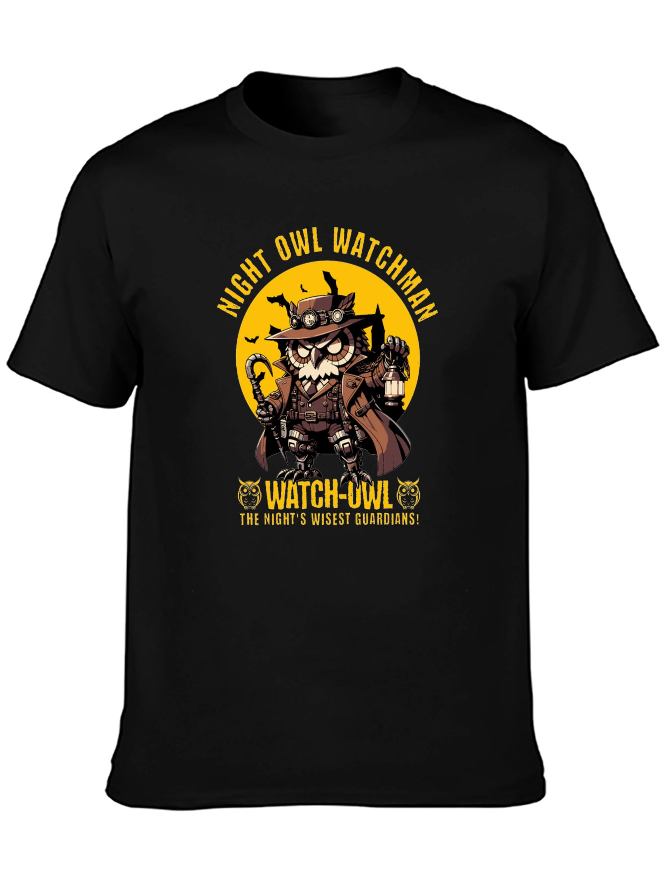 Night Owl Watchman Graphic T-Shirt