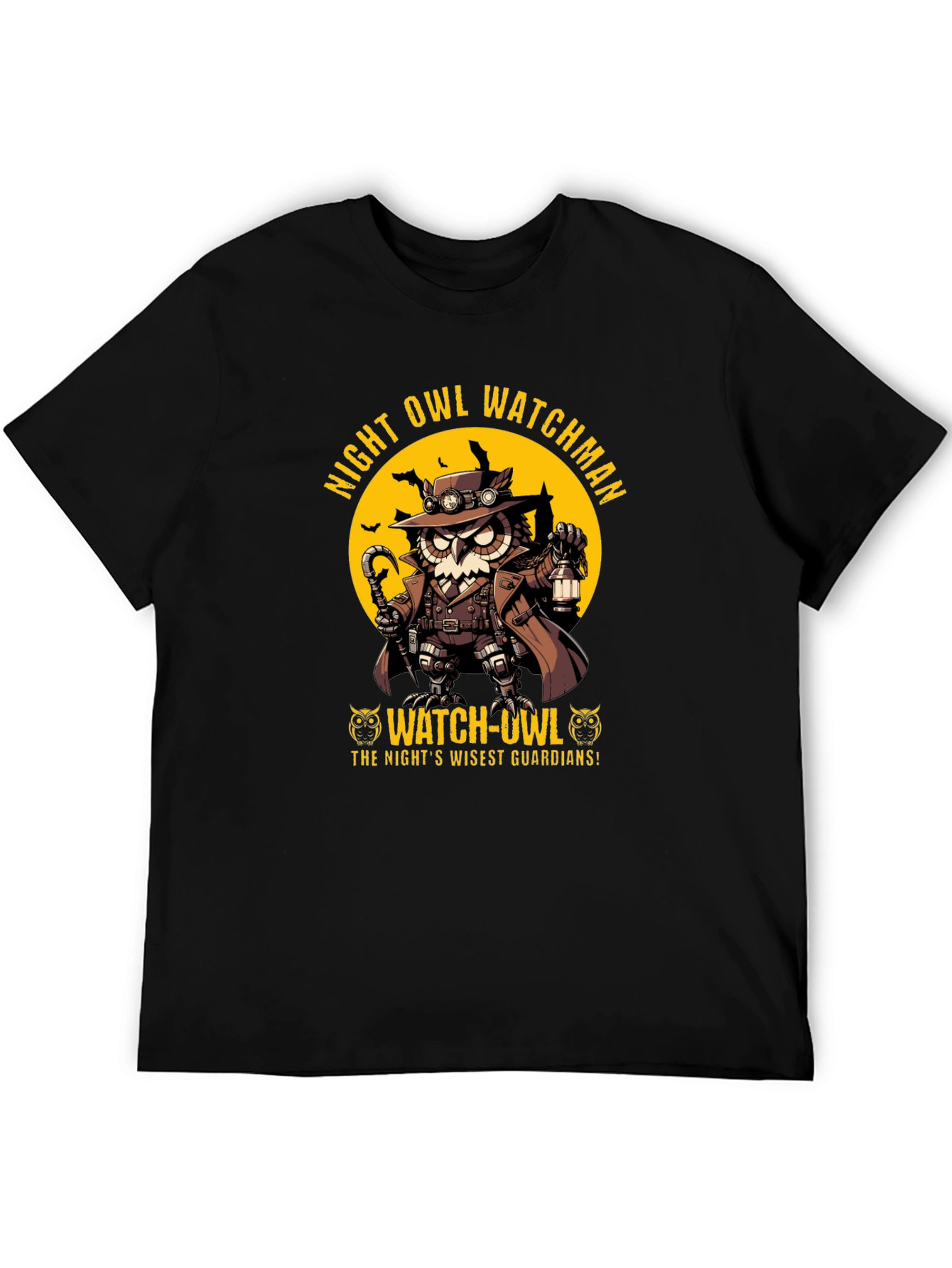 Night Owl Watchman Graphic T-Shirt