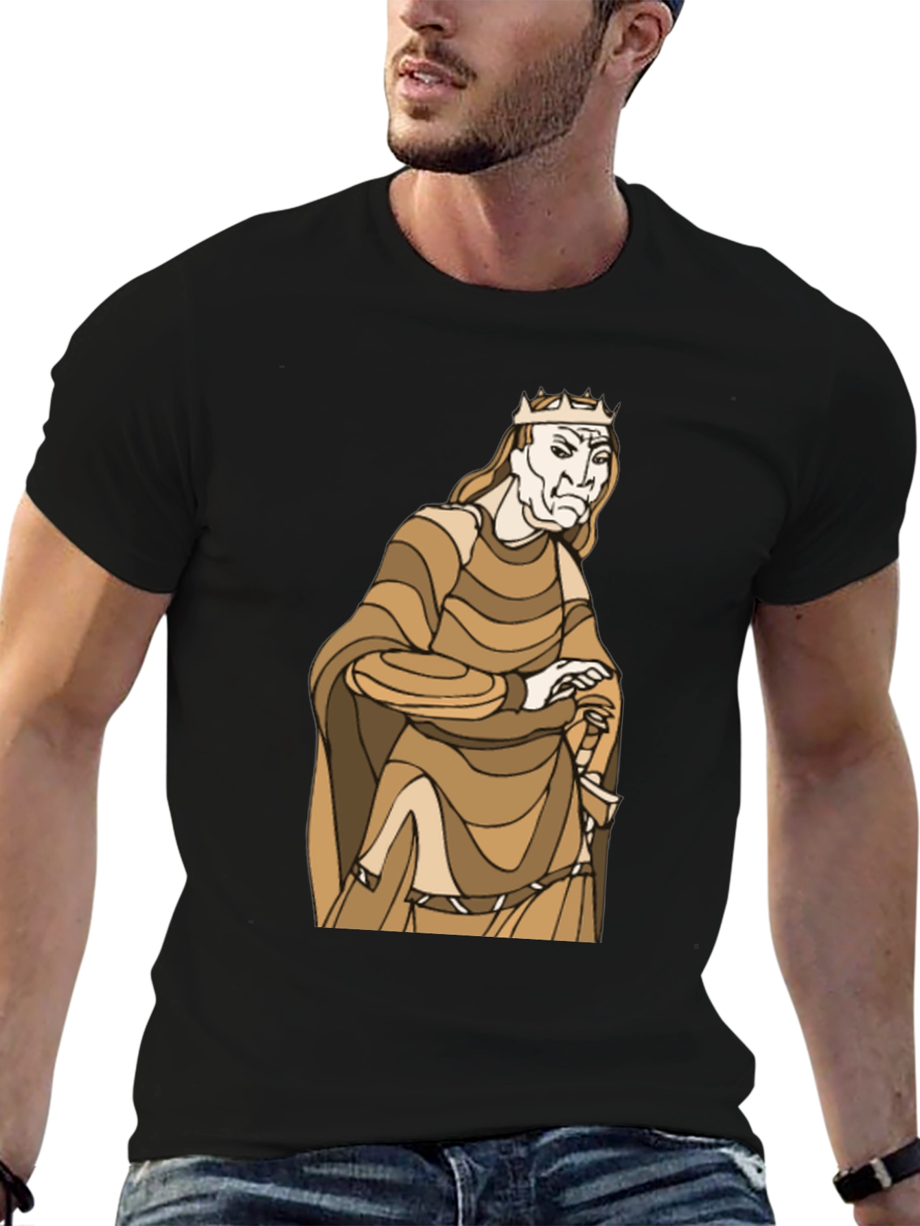 King Graphic Black T-Shirt