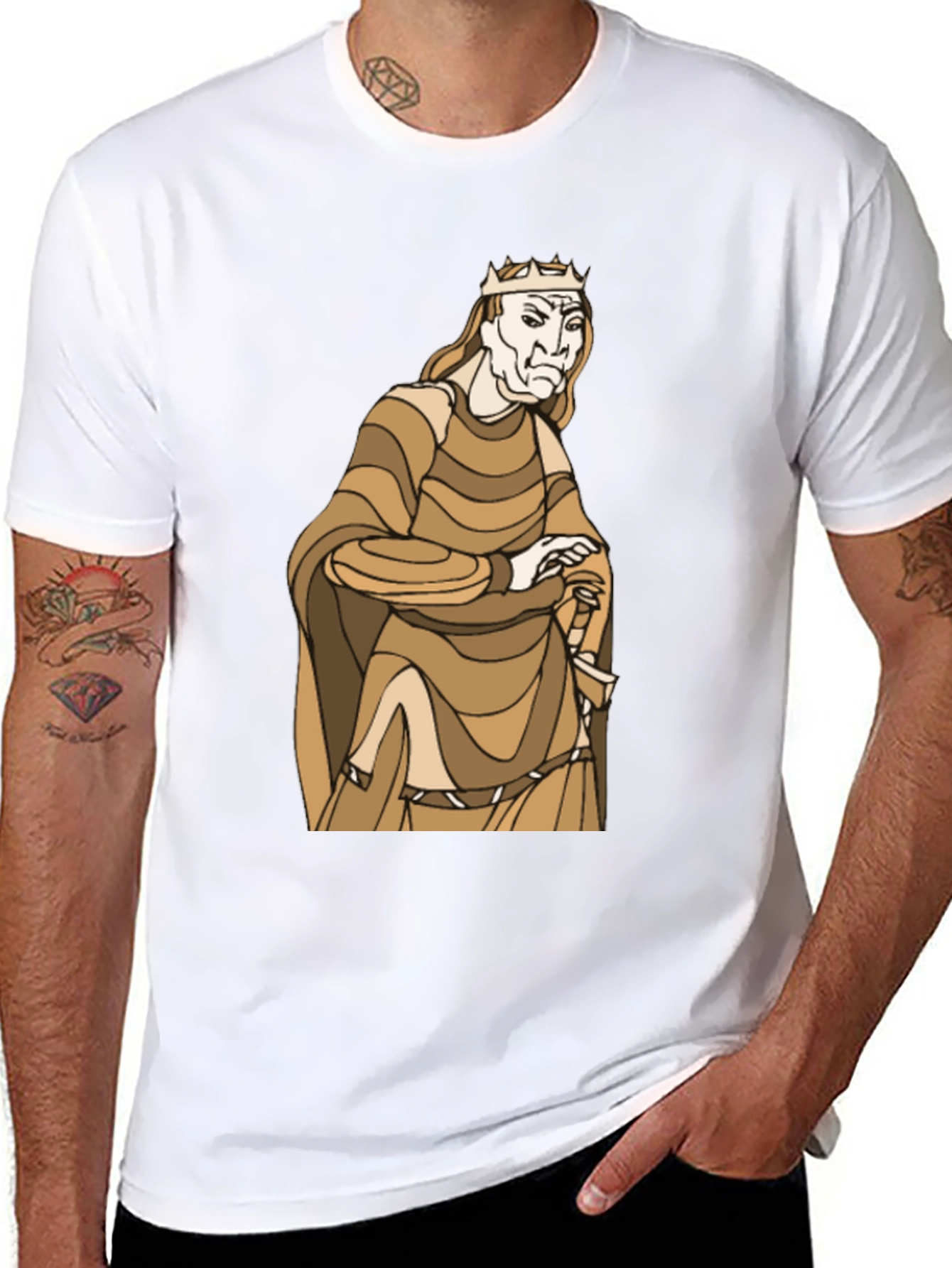 King Graphic Black T-Shirt