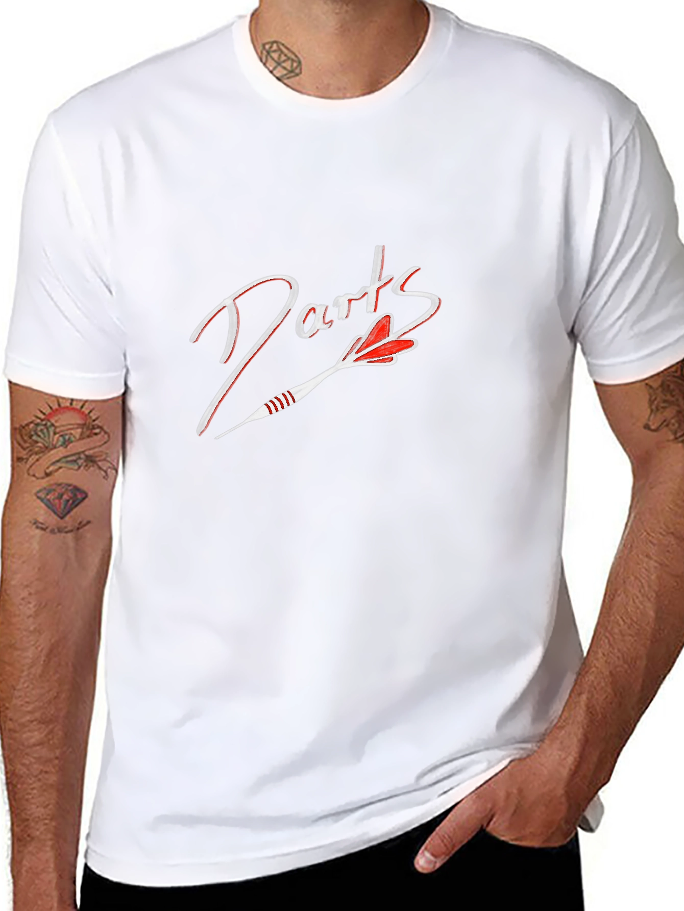 Darts Graphic Tee - Black