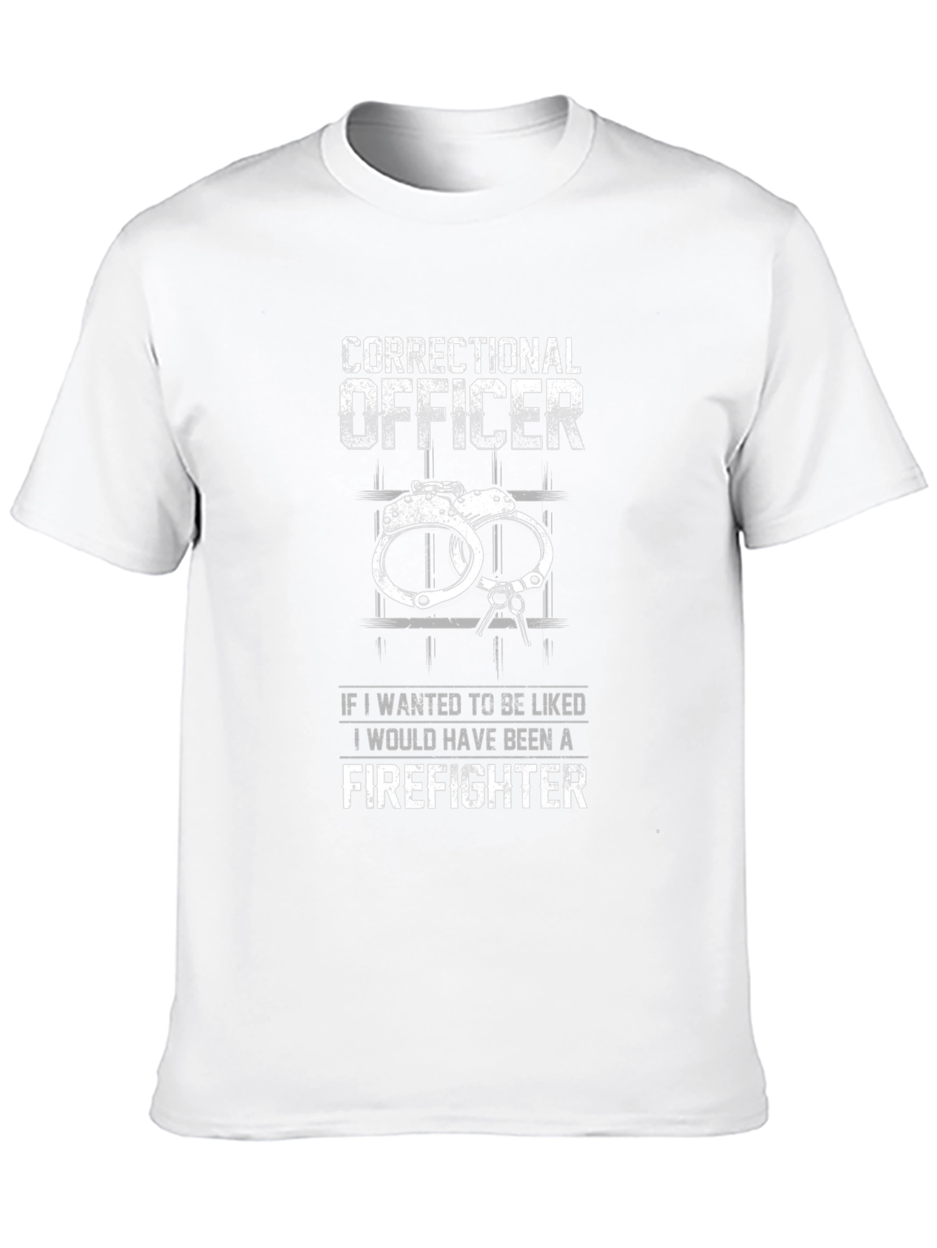 Correctional Officer Firefighter Graphic T-Shirt