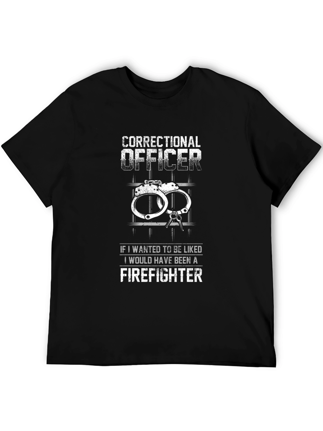 Correctional Officer Firefighter Graphic T-Shirt