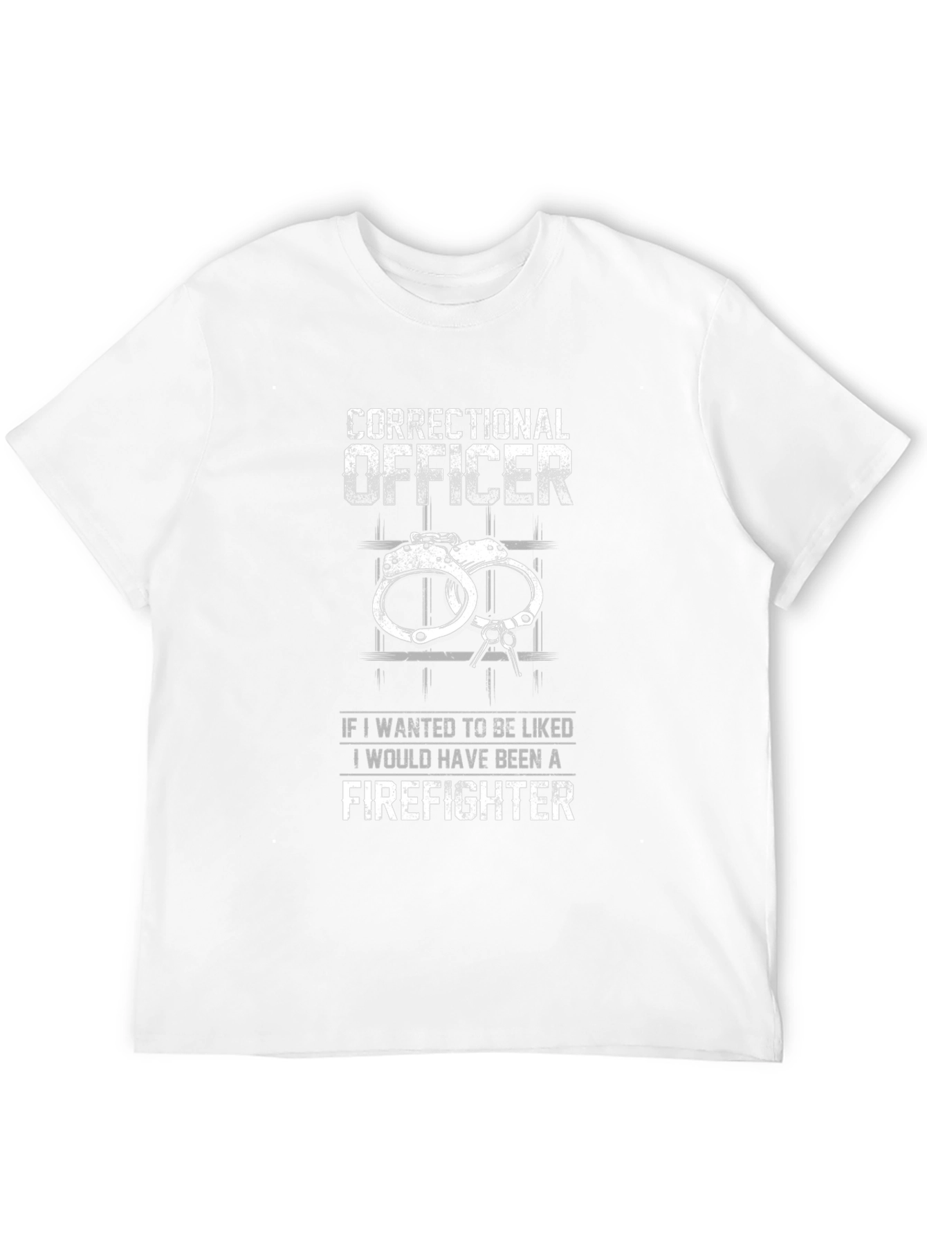 Correctional Officer Firefighter Graphic T-Shirt
