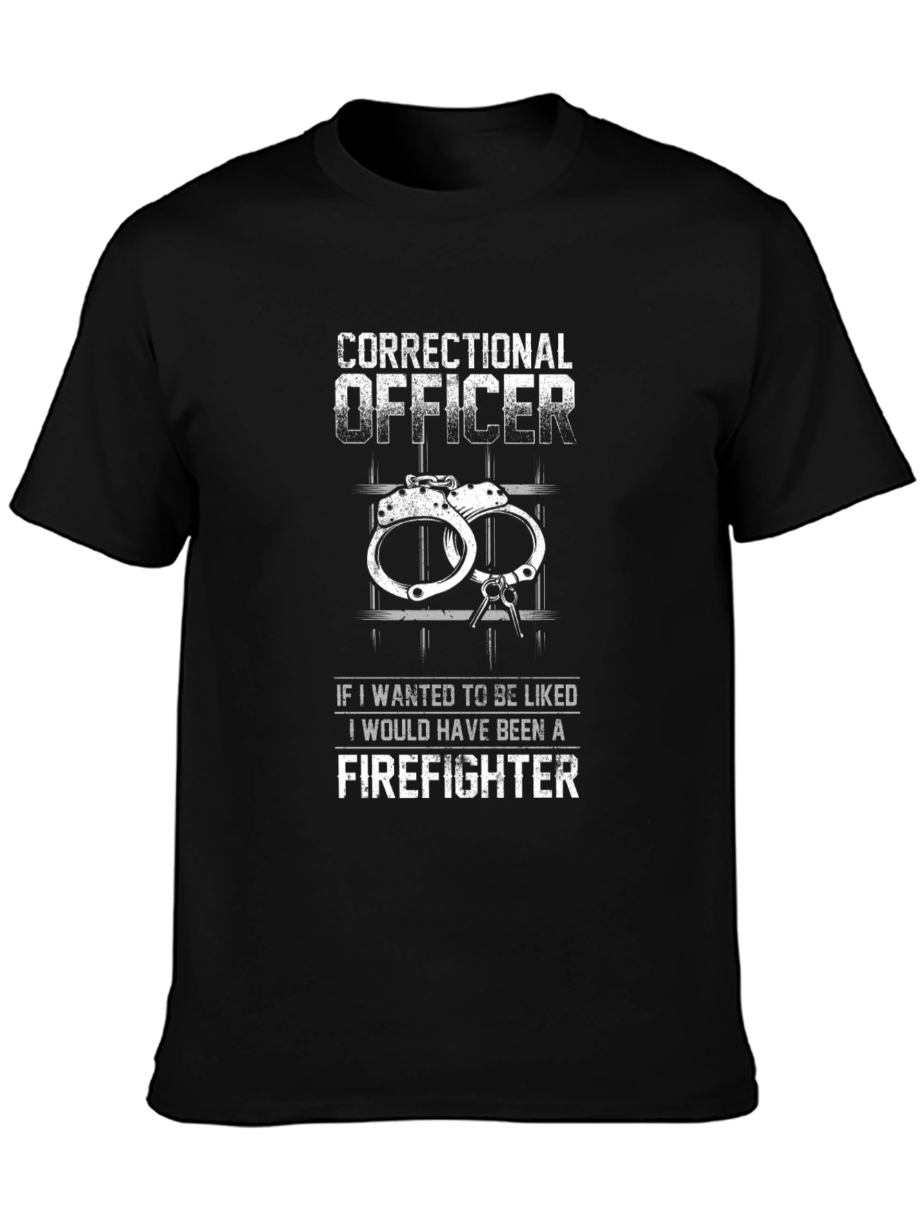 Correctional Officer Firefighter Graphic T-Shirt