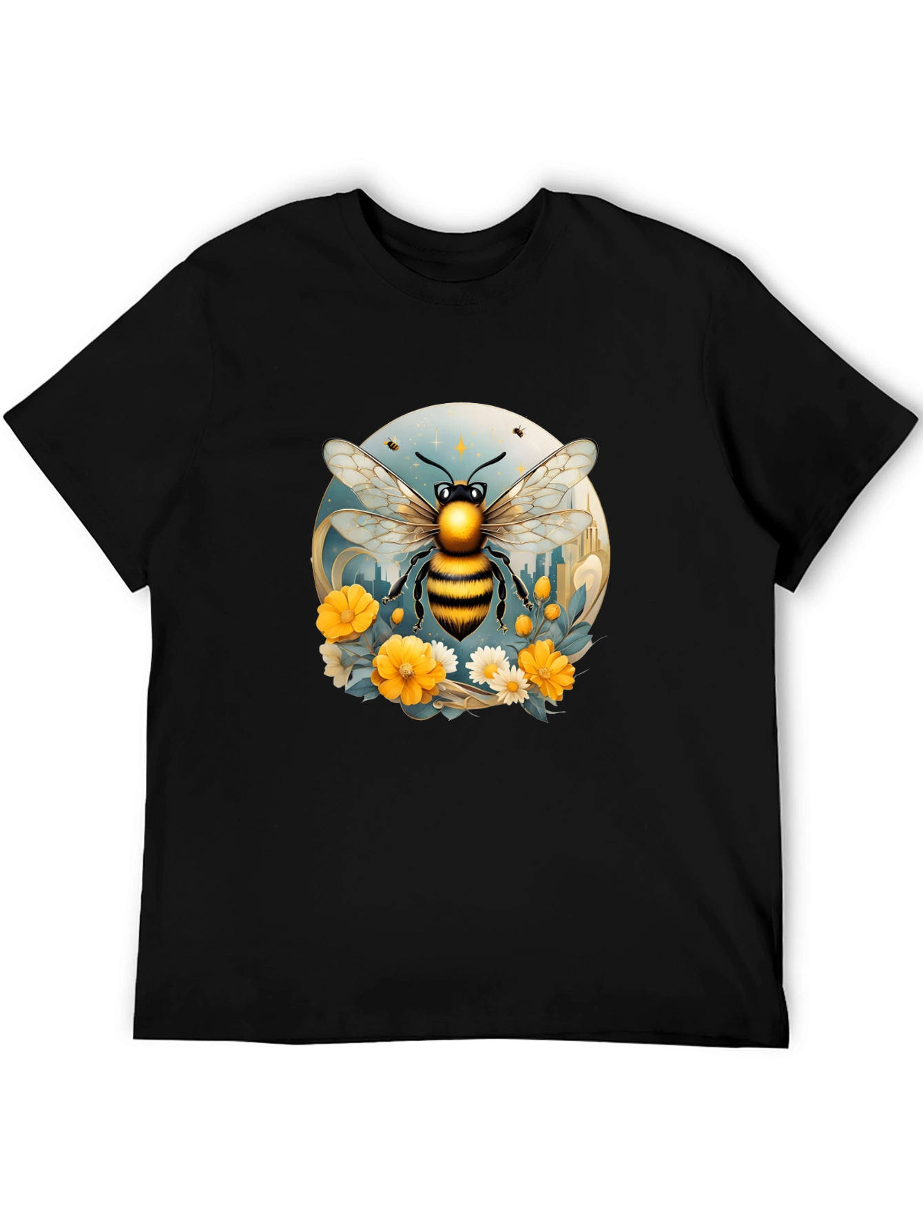Bee Graphic Black T-Shirt