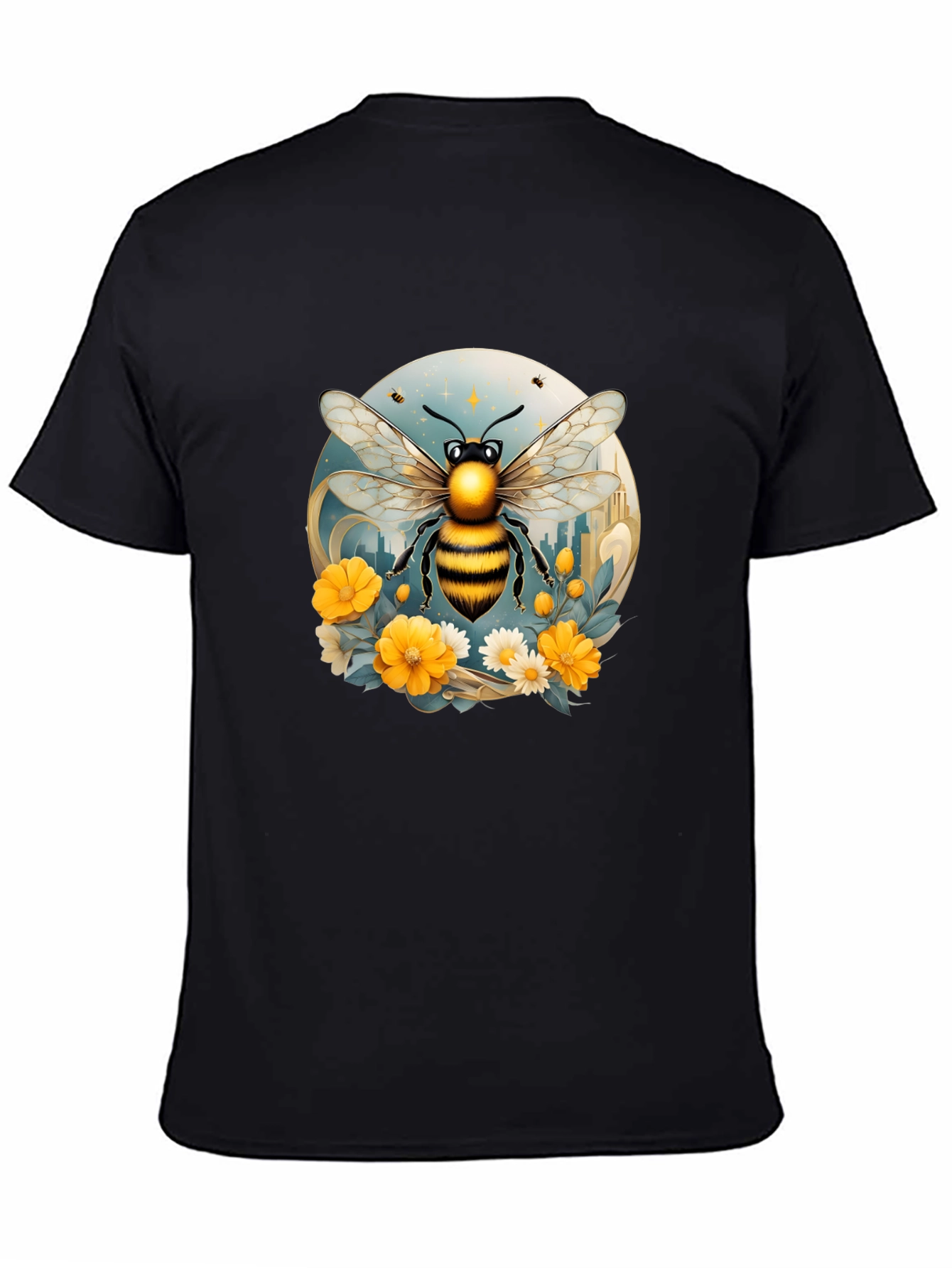 Bee Graphic Black T-Shirt