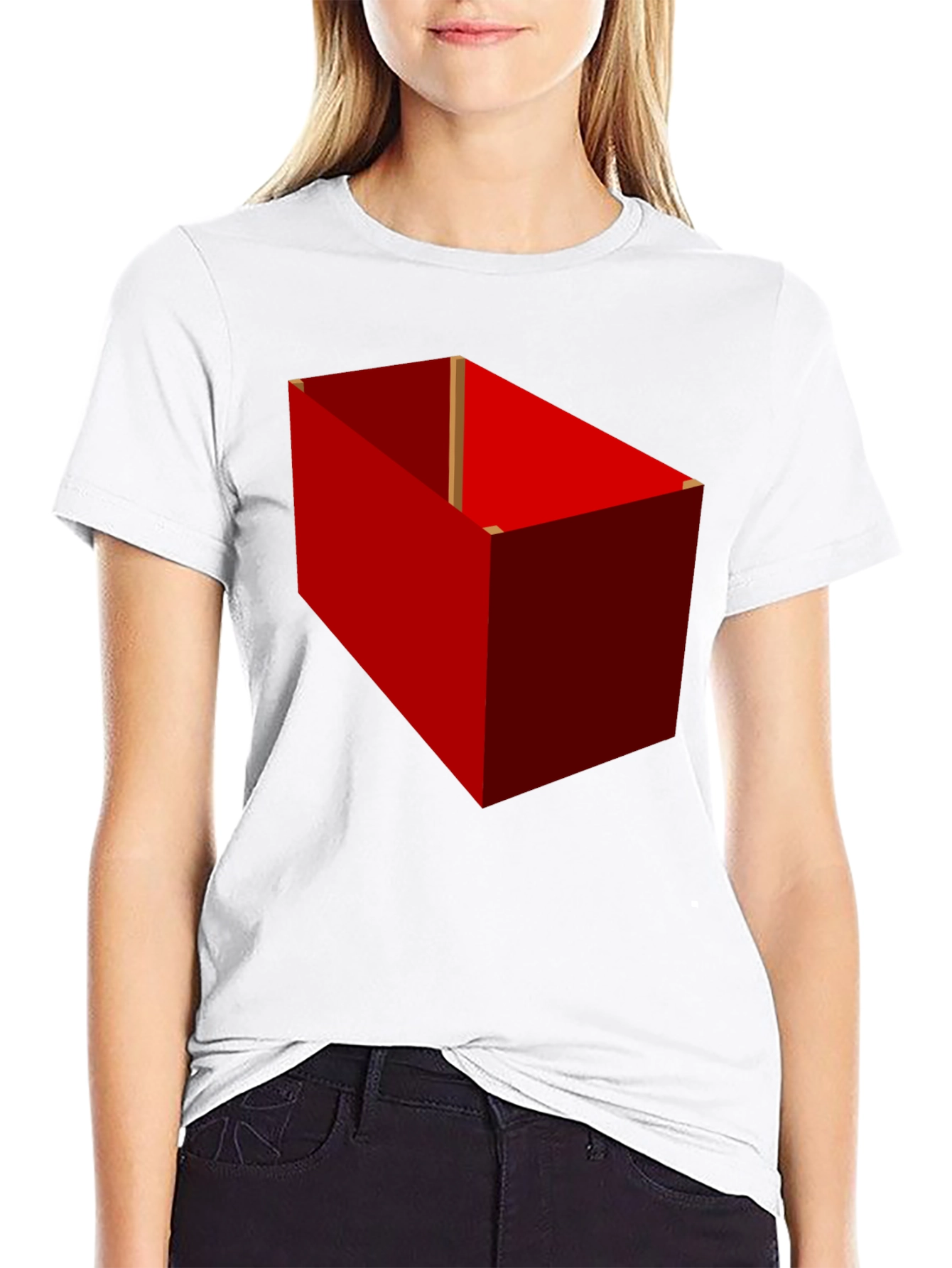 Red Box Graphic Tee - Unique Design