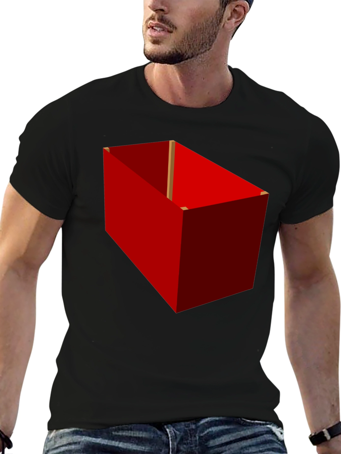 Red Box Graphic Tee - Unique Design