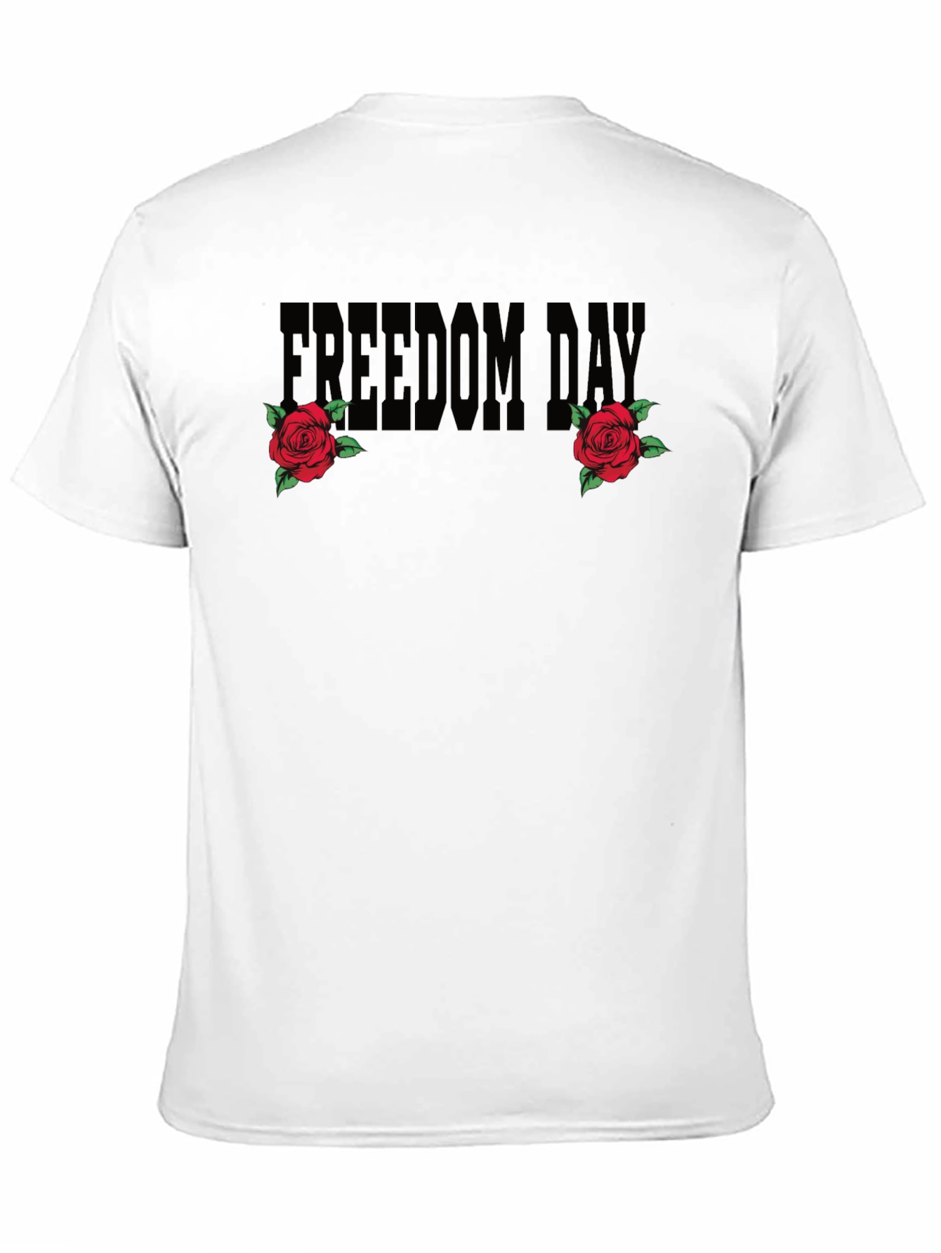 Freedom Day Rose Graphic T-Shirt